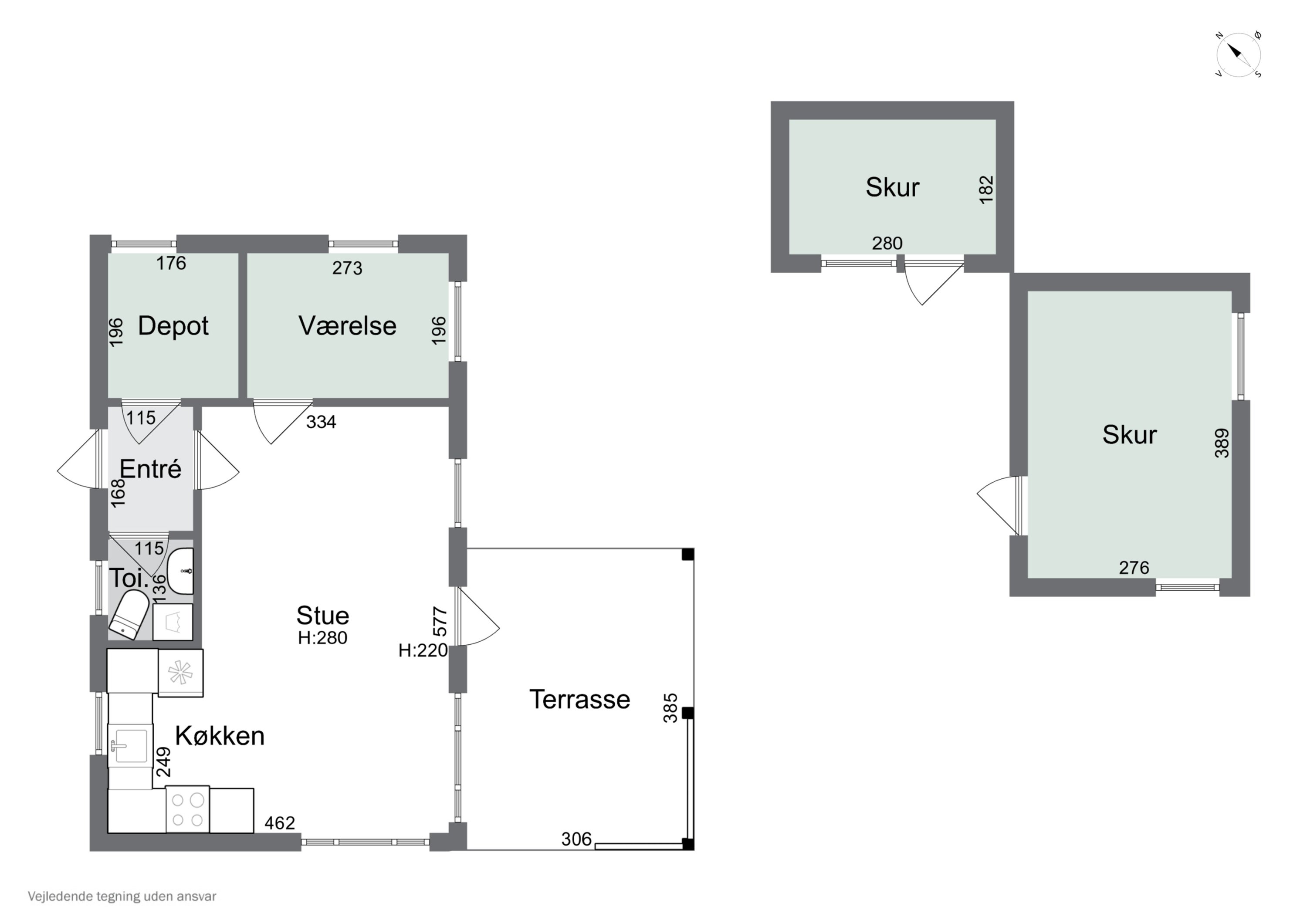 Plantegninger billede af Stjernevej 5, Kaldred, 4593 Eskebjerg