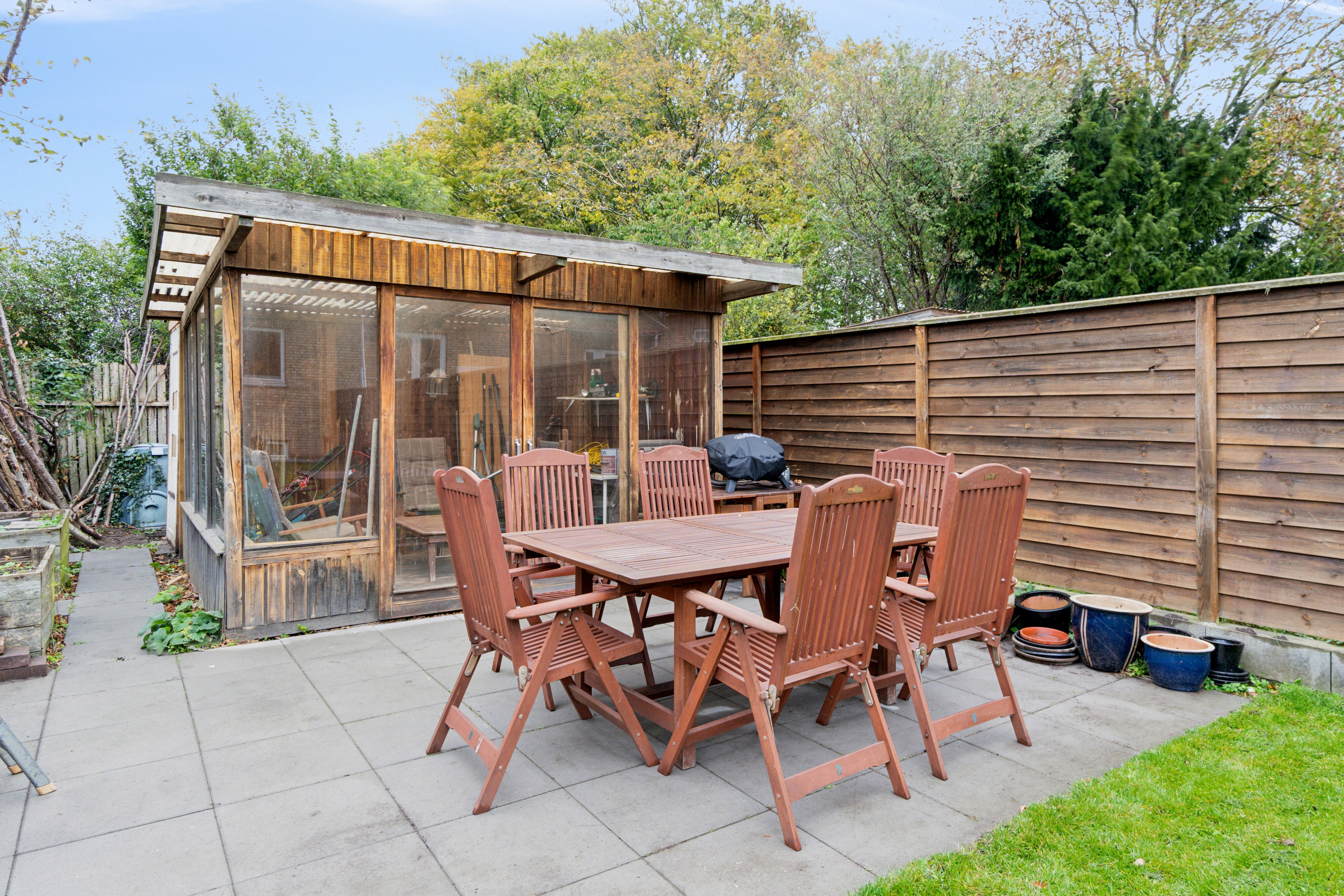 Fremhævet terrasse billede i fuldskærmstilstand. Billede af Bibliotekvej 30, 2650 Hvidovre