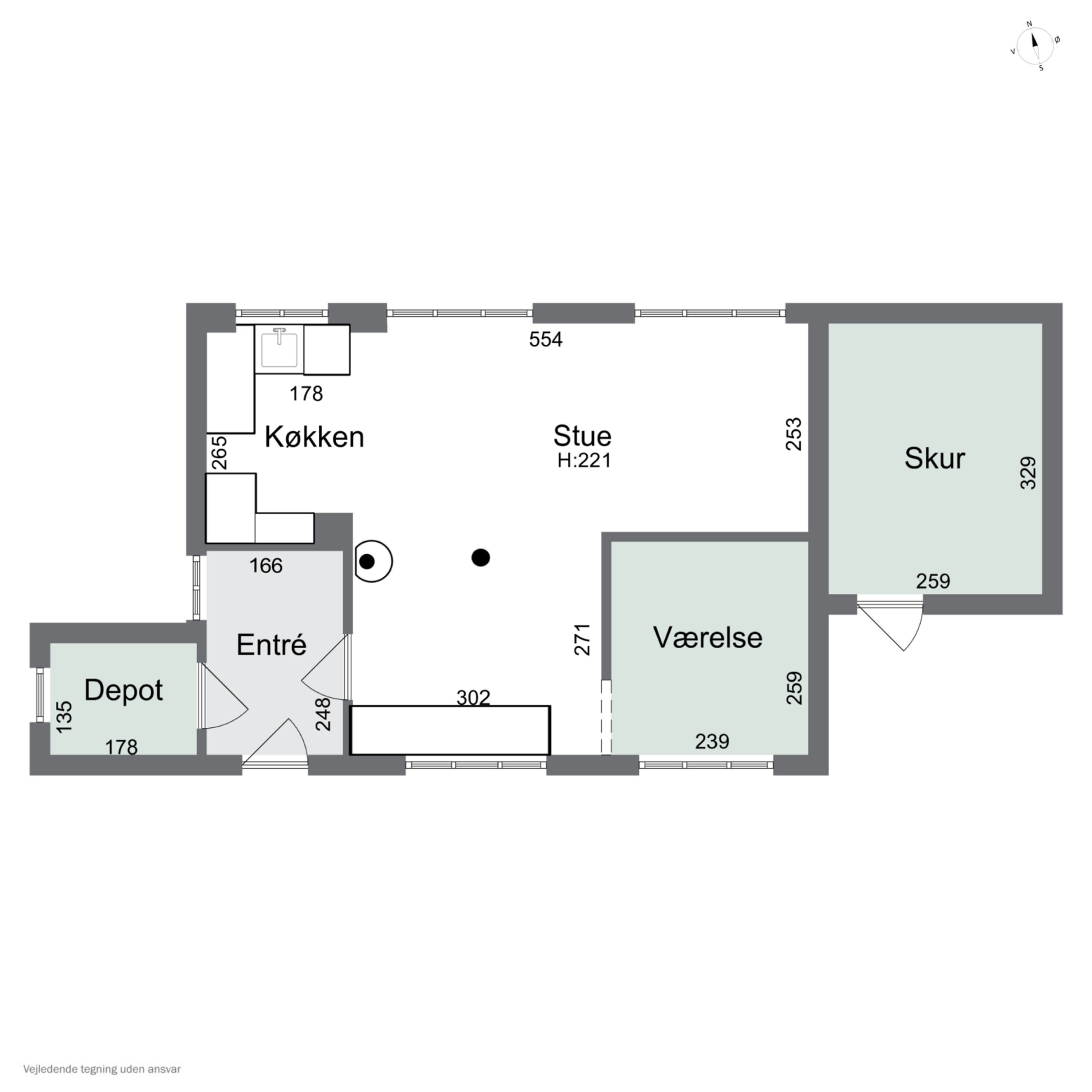 Plantegninger billede af Nostrupvej 18, 4400 Kalundborg