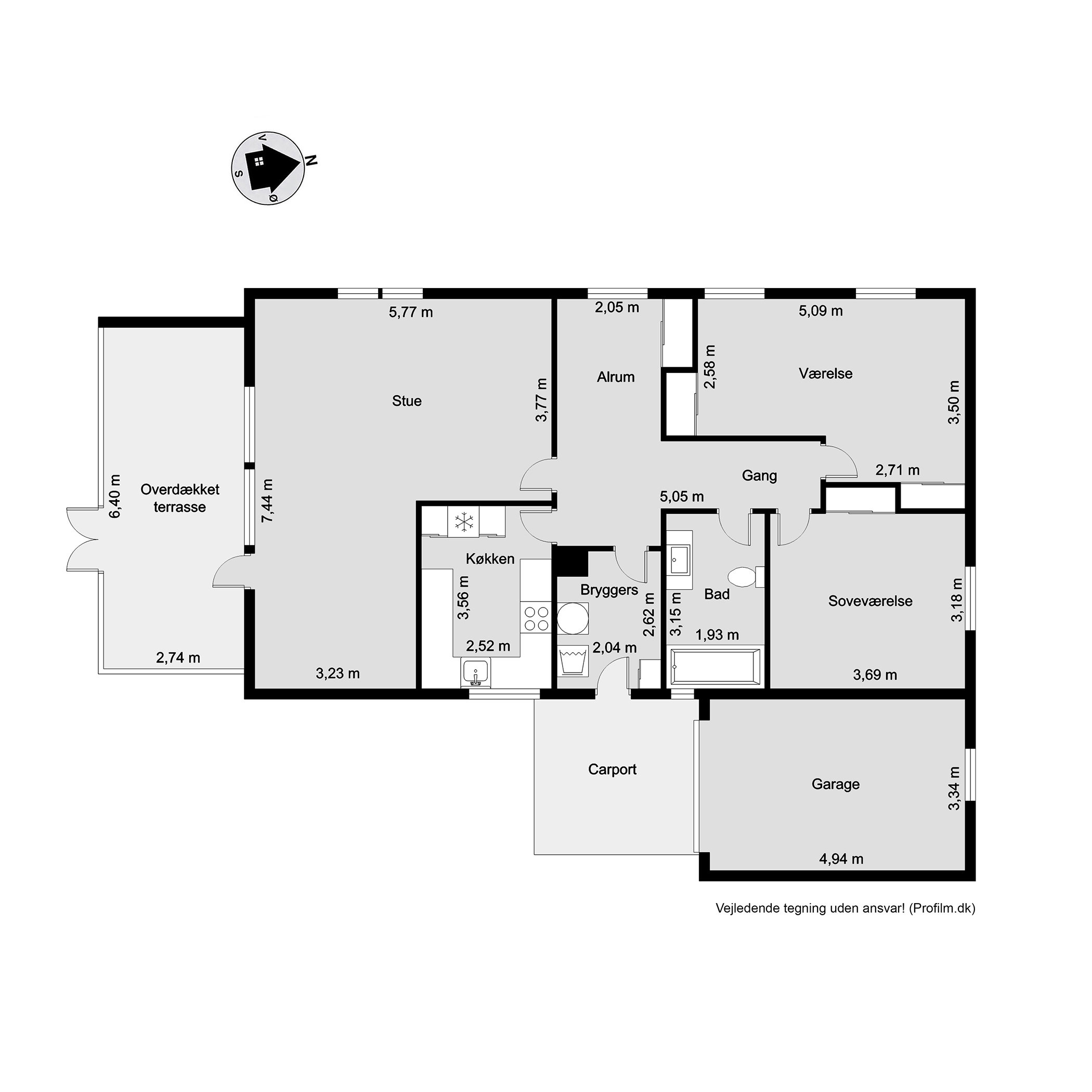 Plantegninger billede af Donsvej 29, Vester Nebel, 6040 Egtved