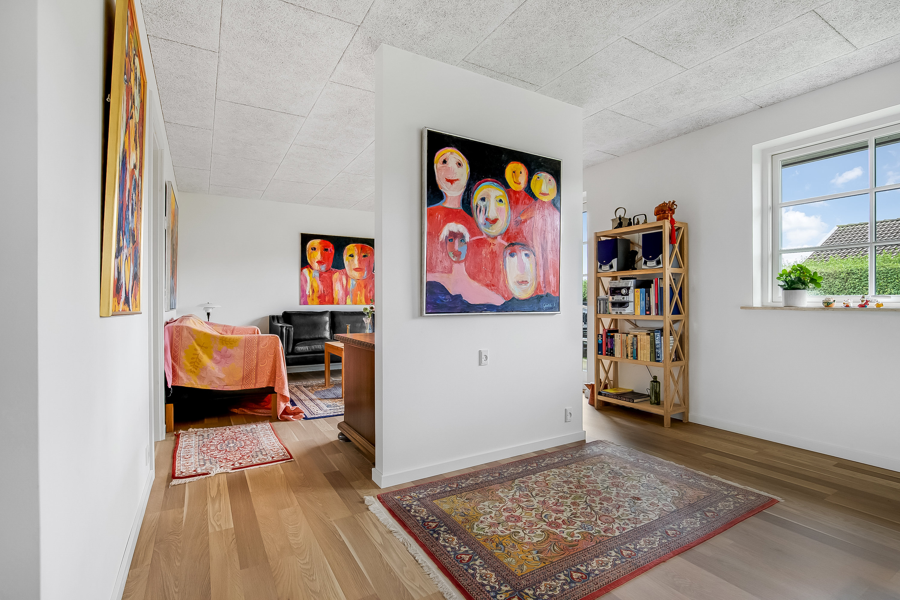 Fremhævet stue billede i fuldskærmstilstand. Billede af Prangerager 84, Bredballe, 7120 Vejle Øst