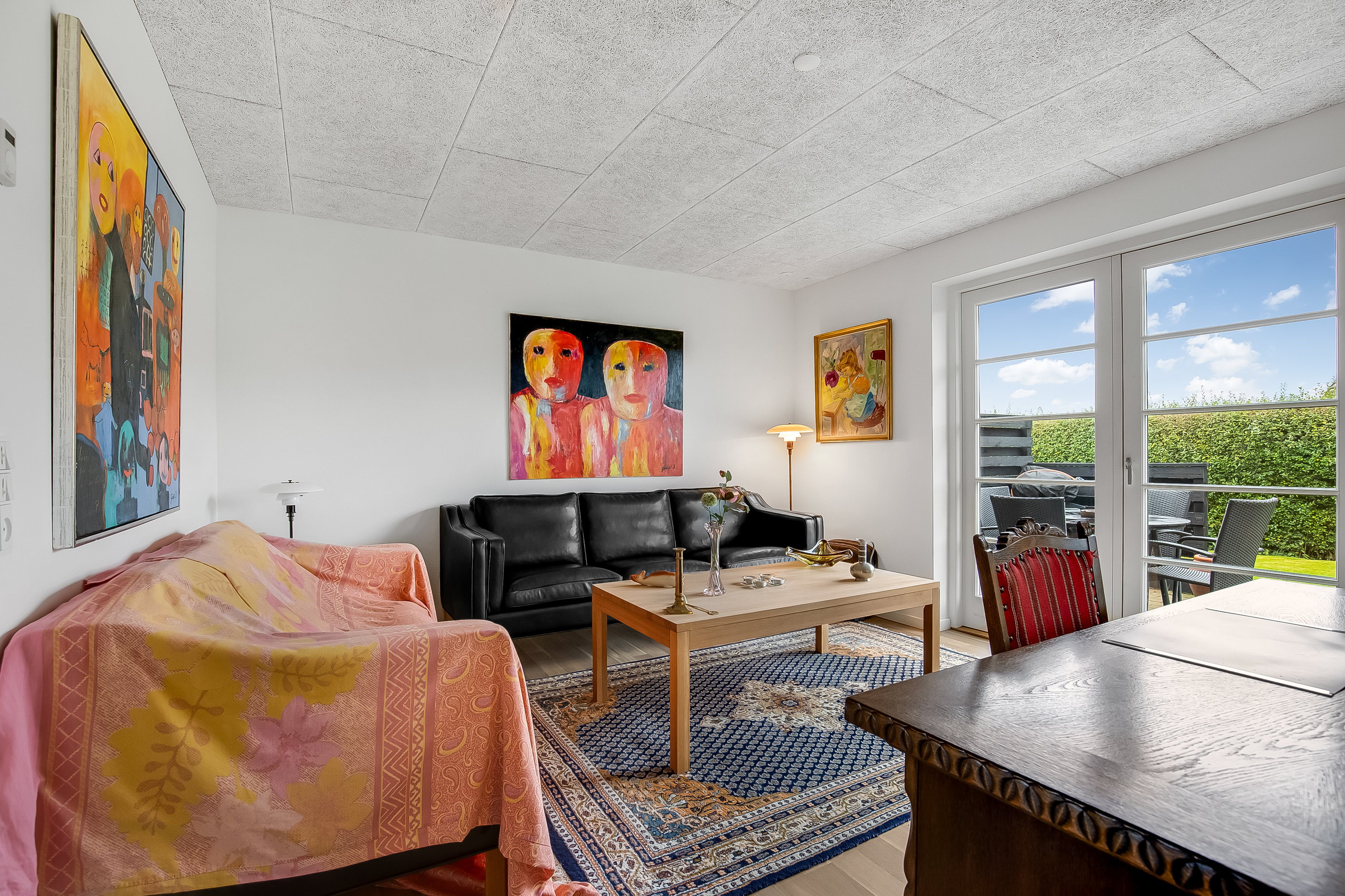 Fremhævet stue billede i fuldskærmstilstand. Billede af Prangerager 84, Bredballe, 7120 Vejle Øst