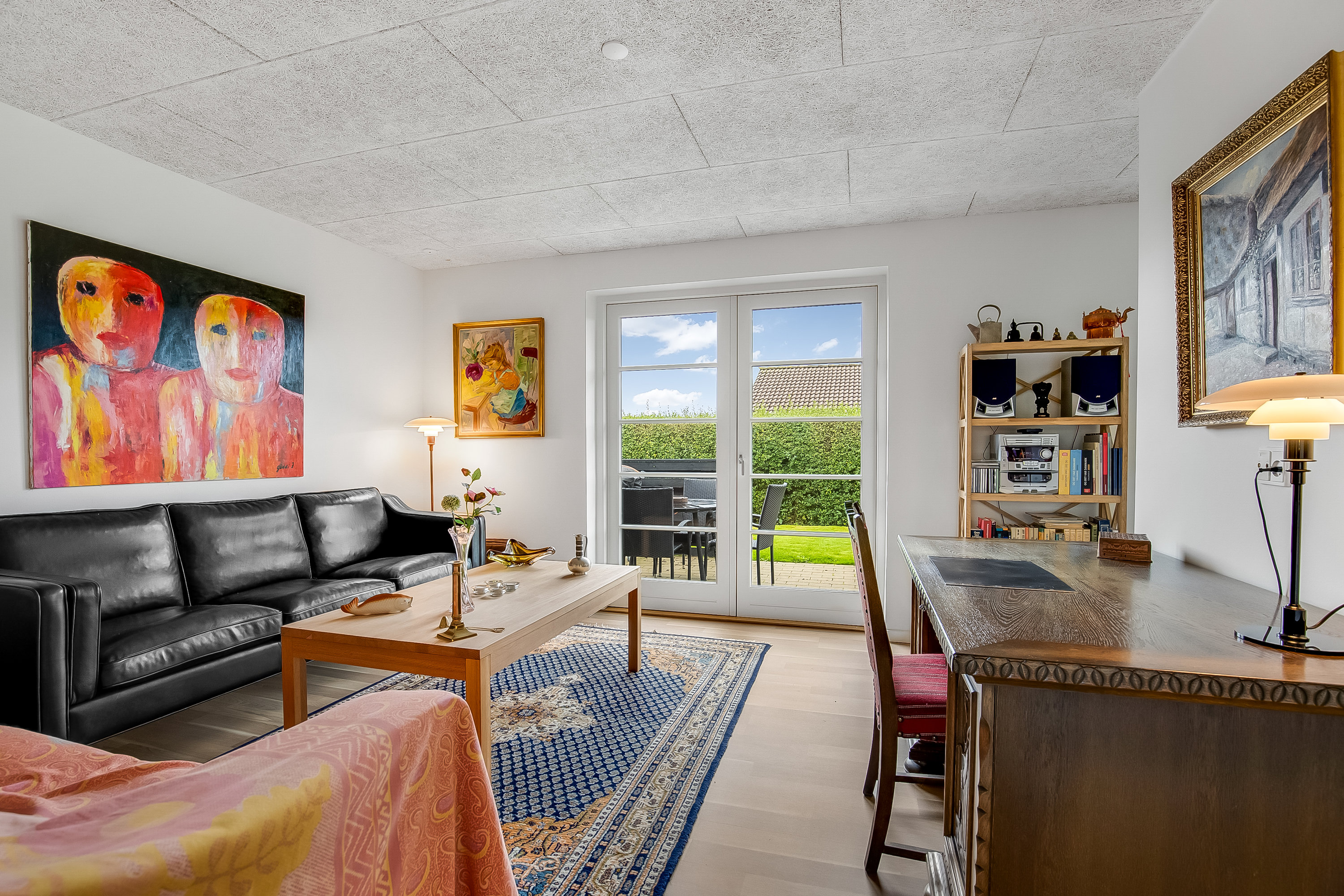 Fremhævet stue billede i fuldskærmstilstand. Billede af Prangerager 84, Bredballe, 7120 Vejle Øst