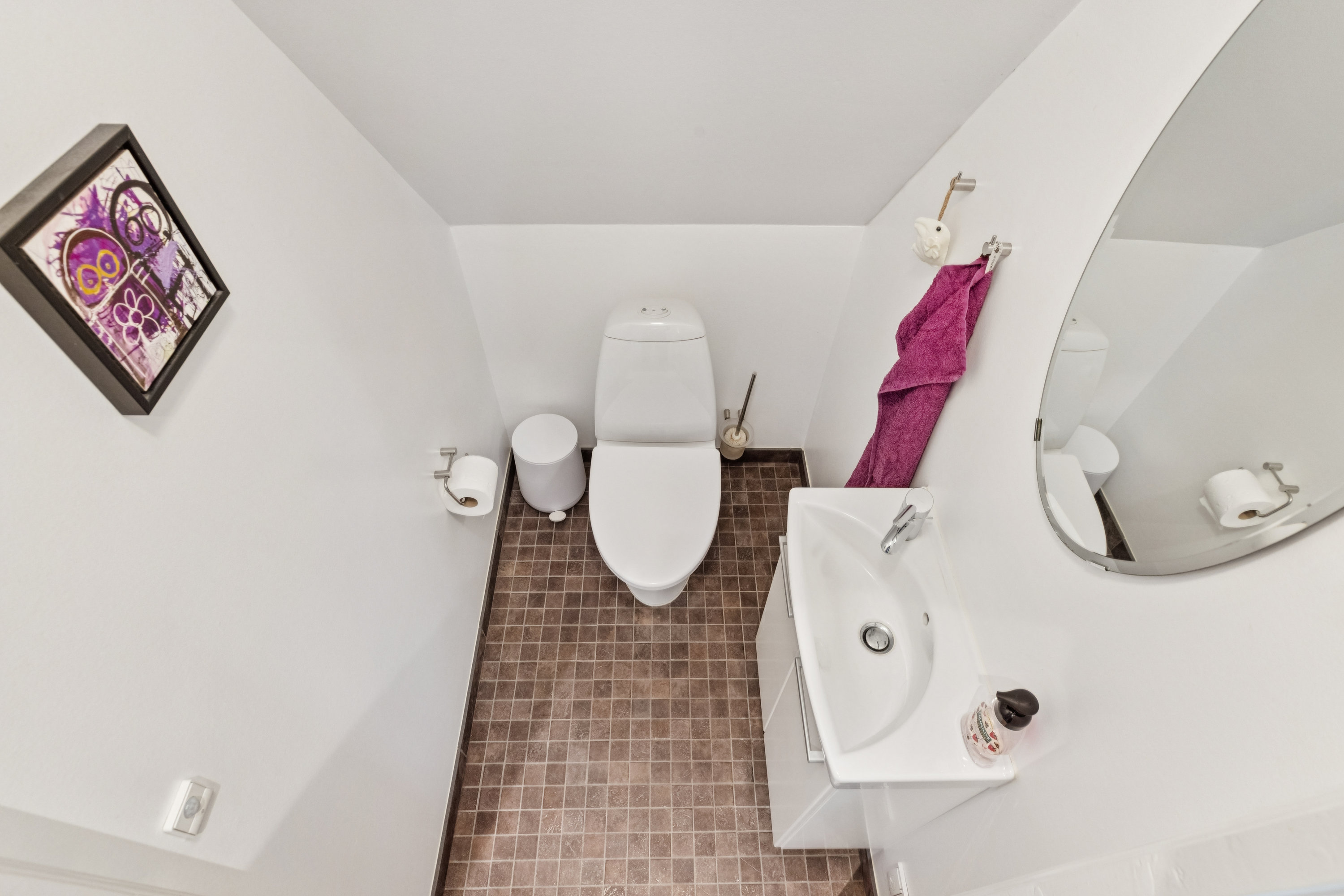 Fremhævet toilet billede i fuldskærmstilstand. Billede af Ribevej 46, Egebæk, 6760 Ribe