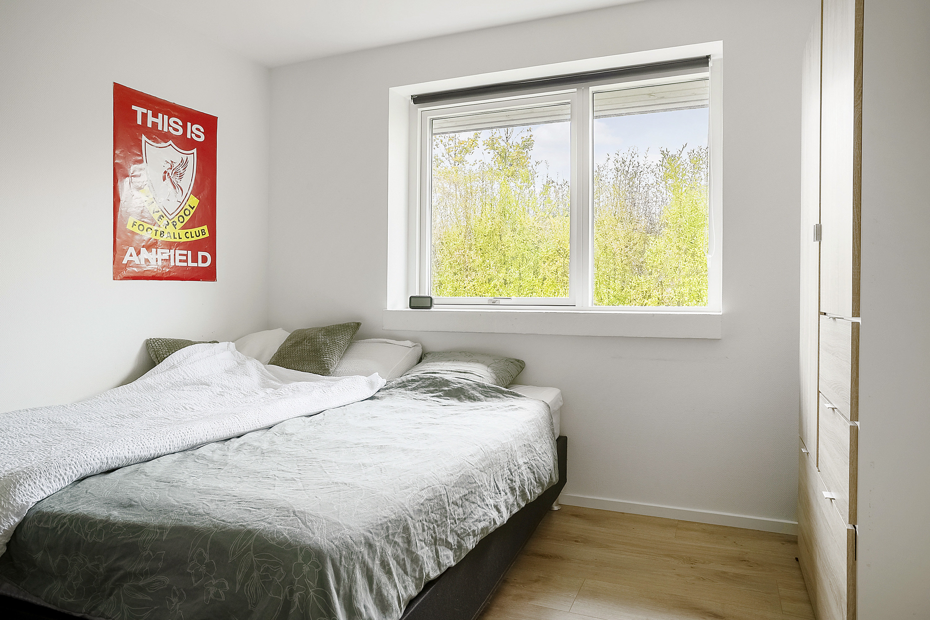 Fremhævet soveværelse billede i fuldskærmstilstand. Billede af Renrosen 7, 8700 Horsens