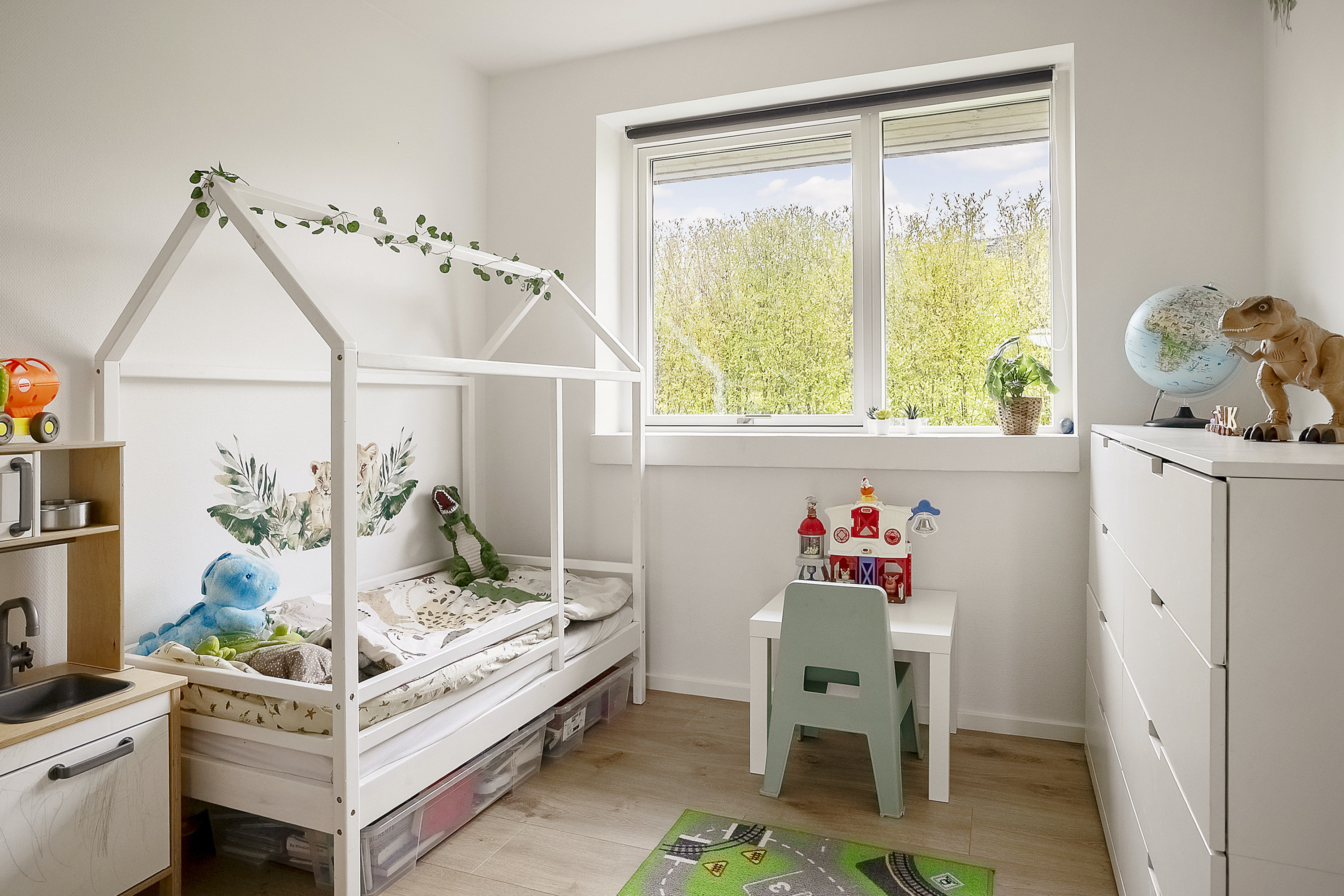 Fremhævet soveværelse billede i fuldskærmstilstand. Billede af Renrosen 7, 8700 Horsens