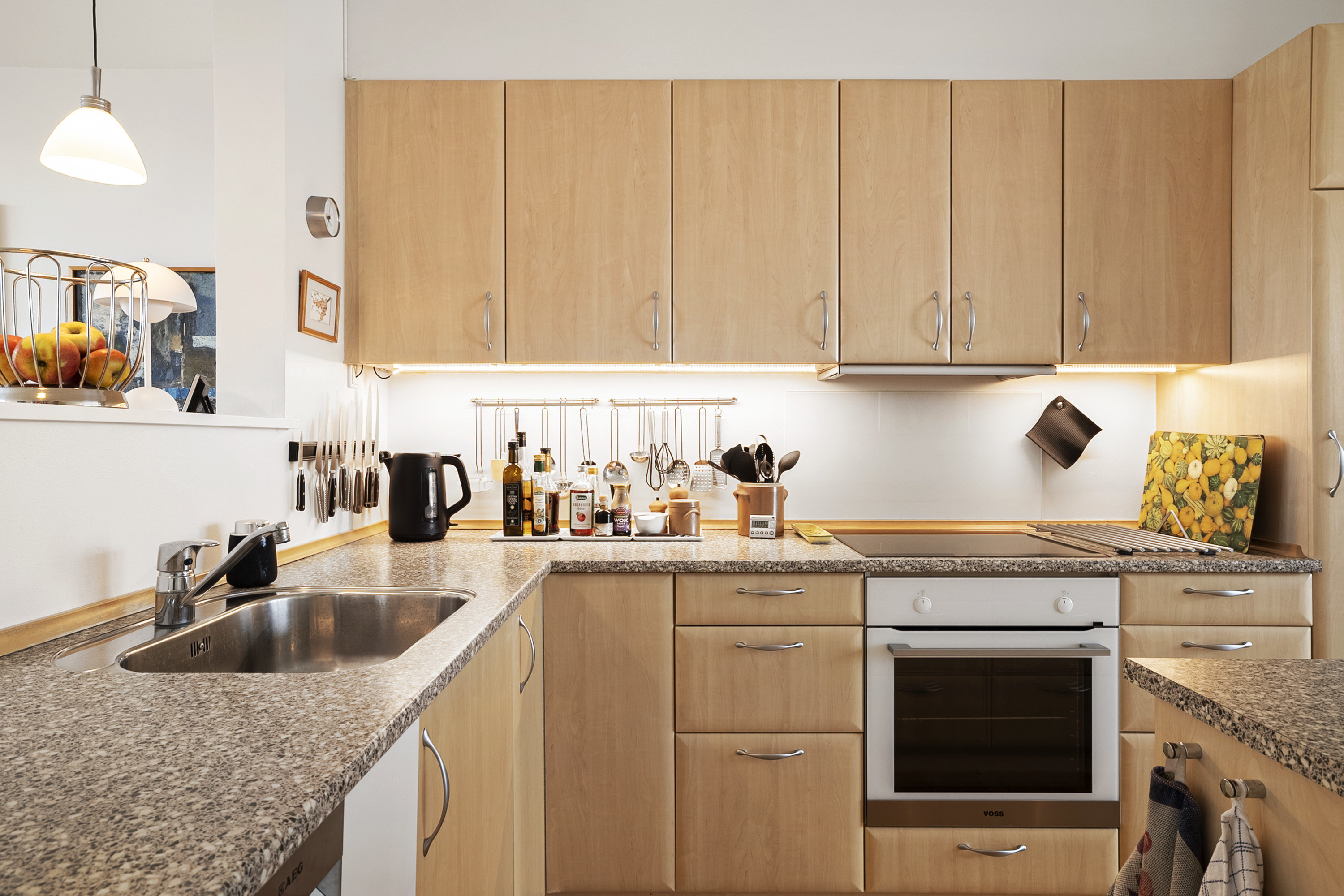 Fremhævet køkken billede i fuldskærmstilstand. Billede af Strandvej 37, 2. tv., 4220 Korsør