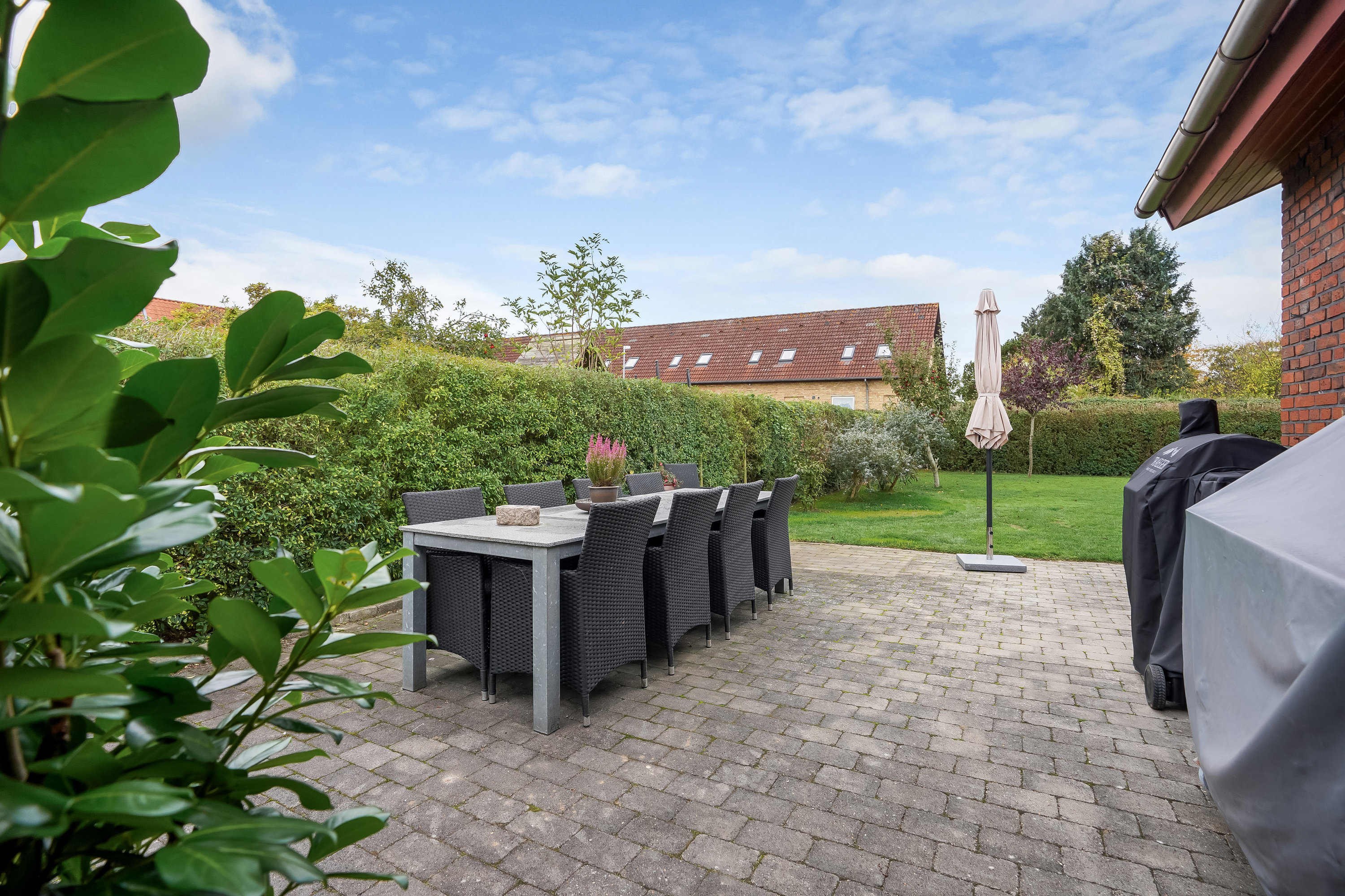 Fremhævet terrasse billede i fuldskærmstilstand. Billede af Violvej 1, 5500 Middelfart