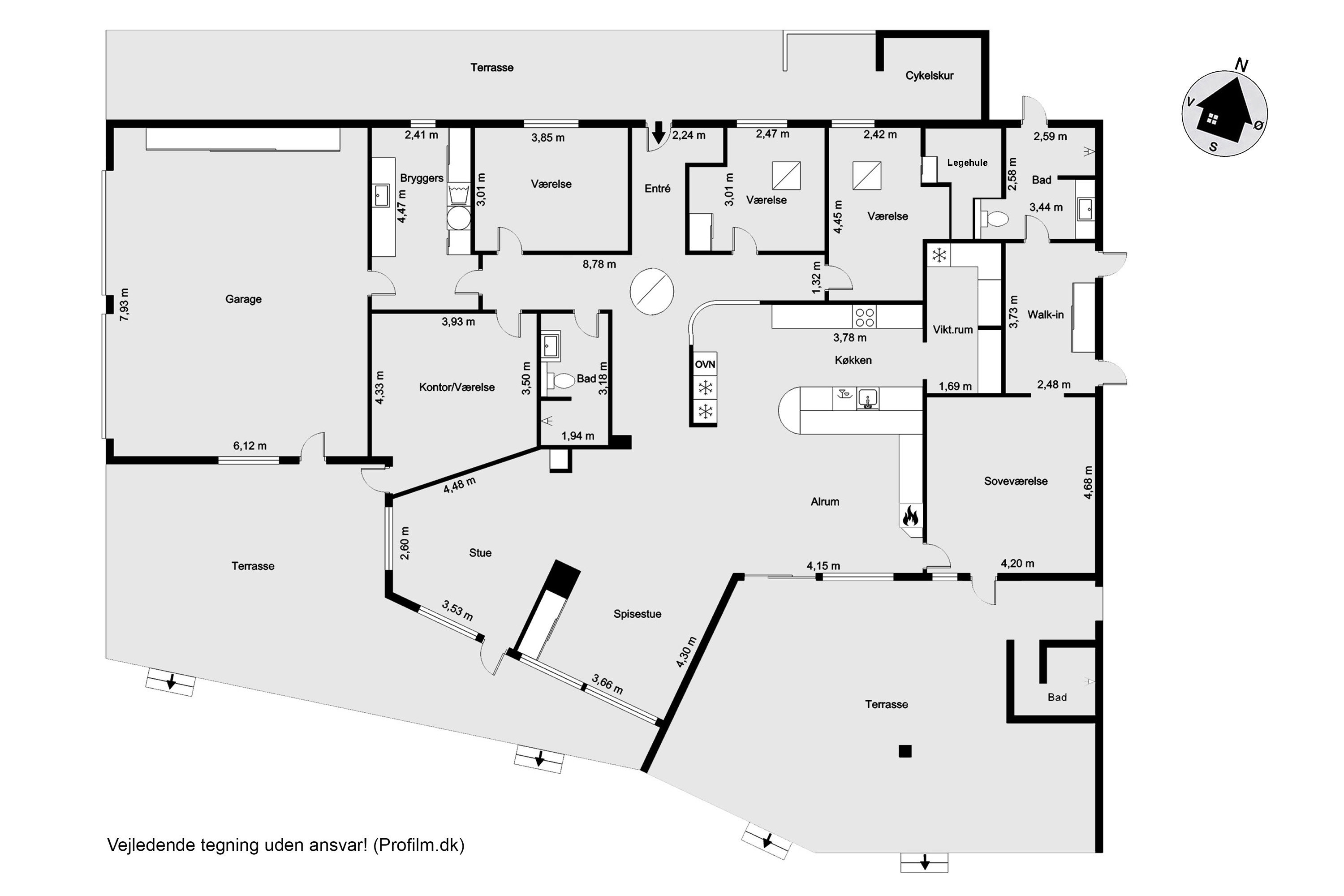 Plantegninger billede af Rønnebakken 8, Tjørring, 7400 Herning
