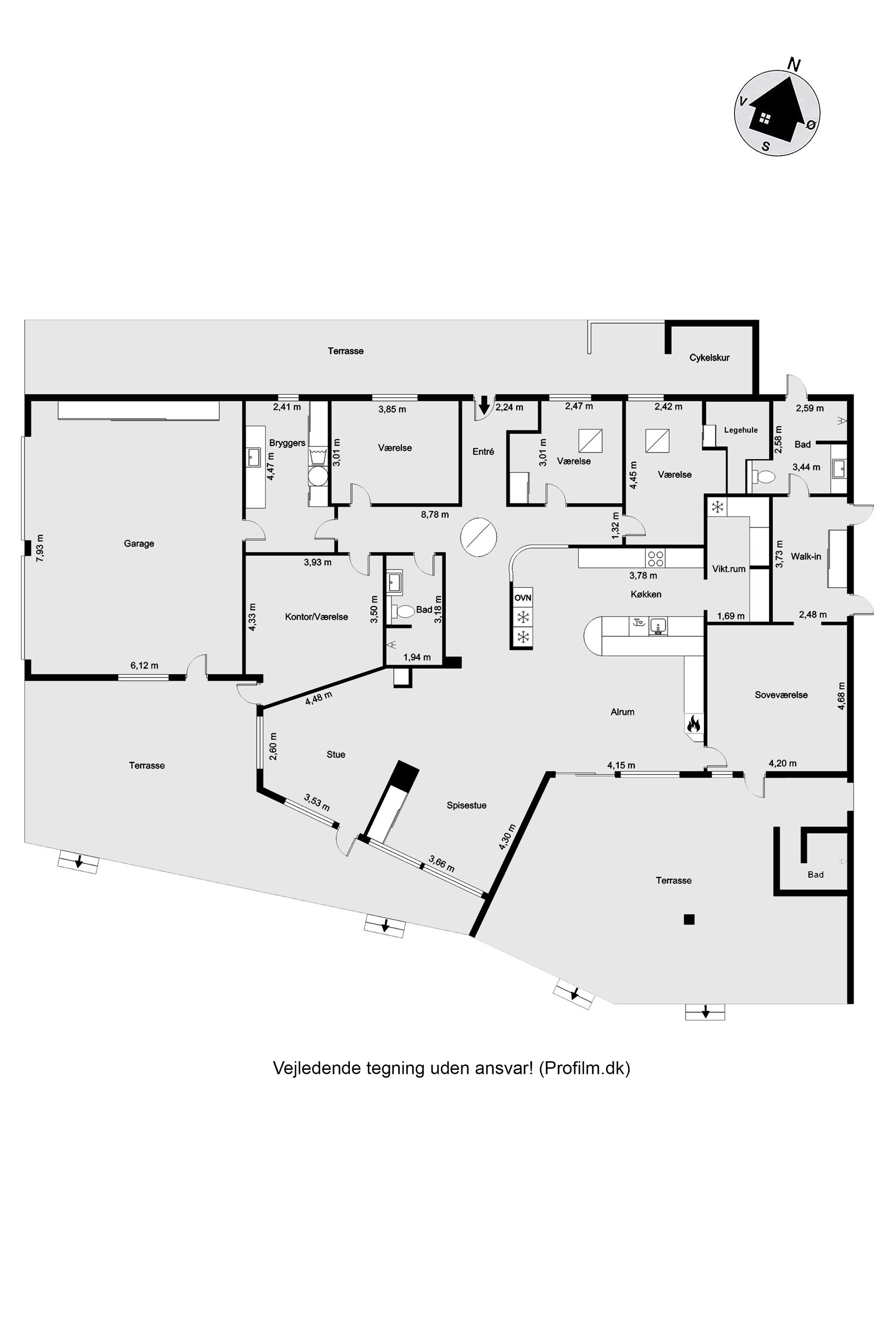 Plantegninger billede af Rønnebakken 8, Tjørring, 7400 Herning