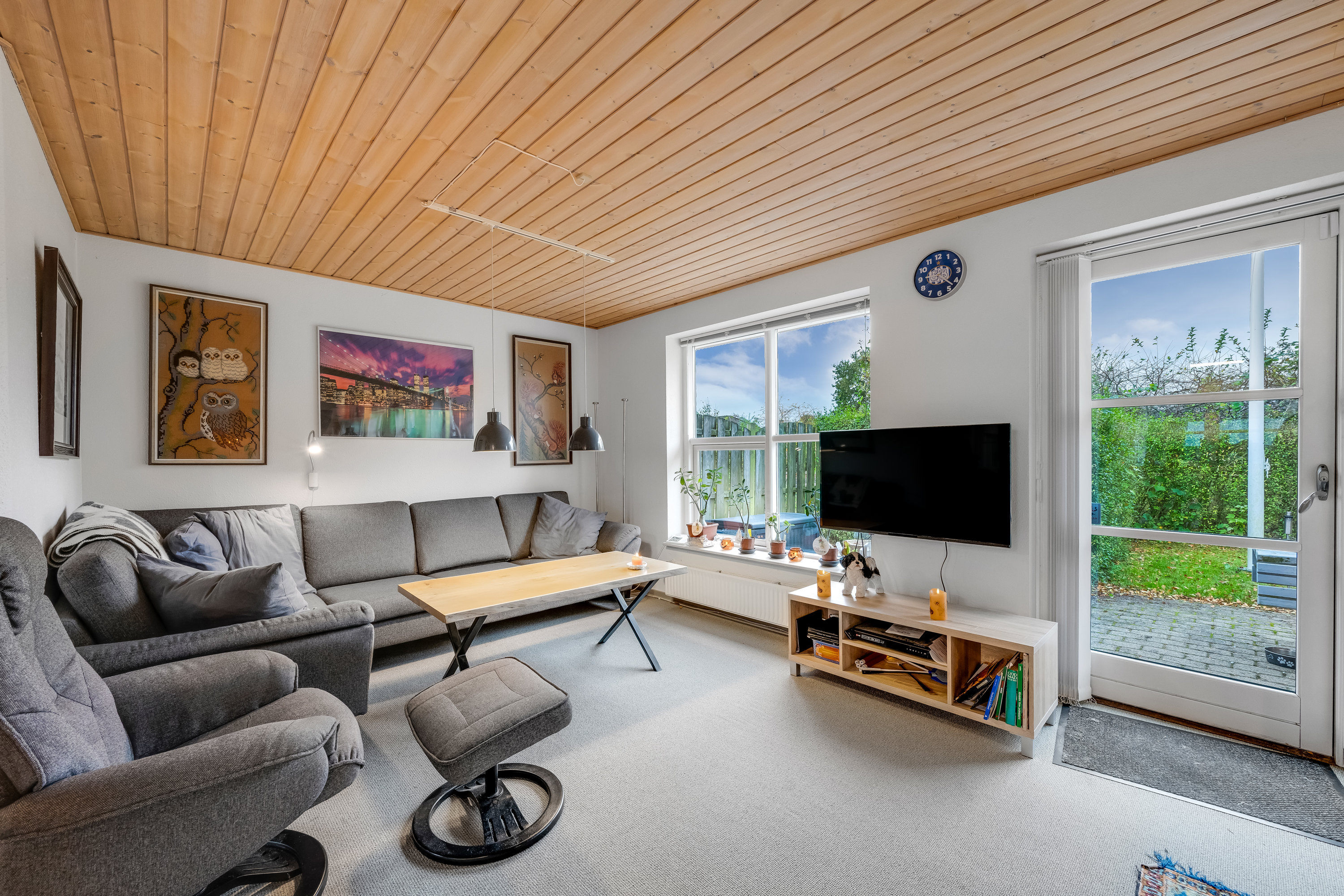 Fremhævet stue billede i fuldskærmstilstand. Billede af Parkalle 5B, Lunde, 6830 Nørre Nebel