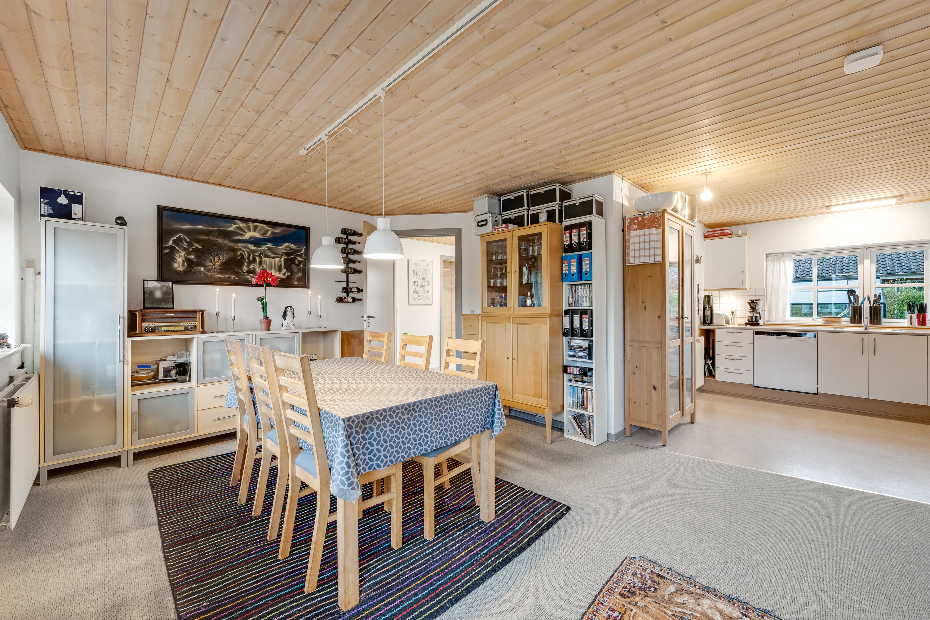 Fremhævet stue billede i fuldskærmstilstand. Billede af Parkalle 5B, Lunde, 6830 Nørre Nebel