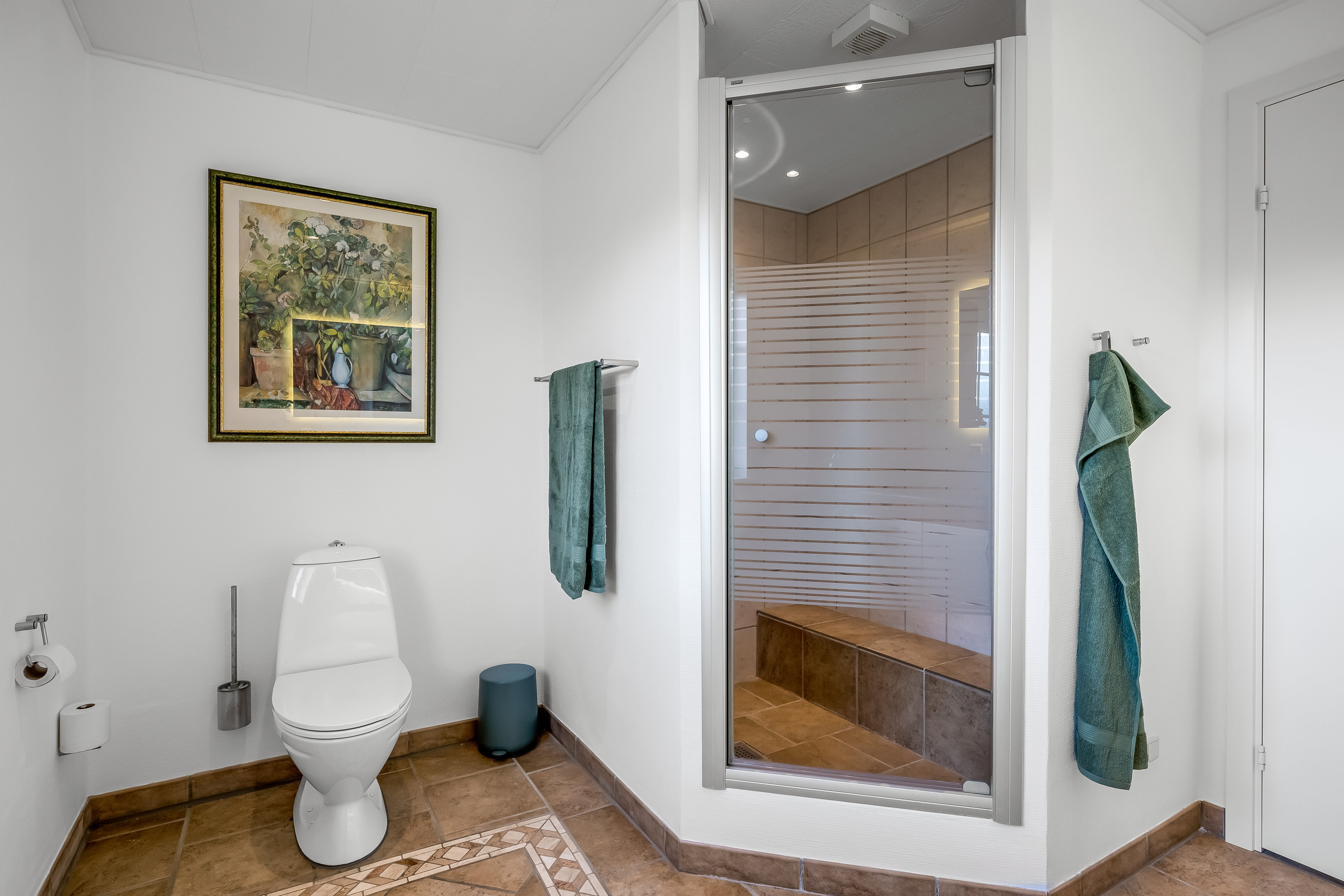 Fremhævet badeværelse billede i fuldskærmstilstand. Billede af Ahornvej 20, Abild, 6270 Tønder