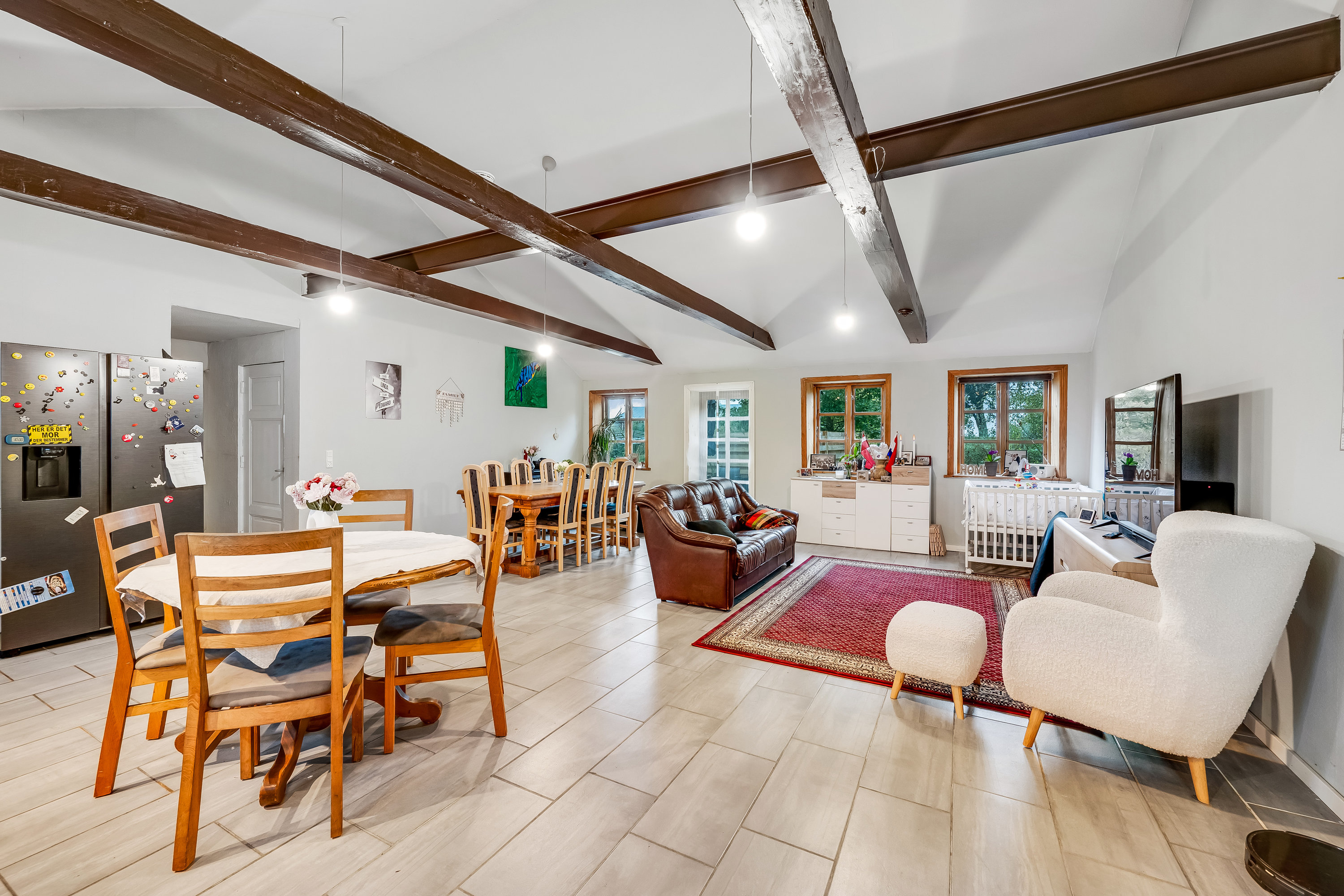 Fremhævet stue billede i fuldskærmstilstand. Billede af Fogderup Bygade 19, 6372 Bylderup-Bov