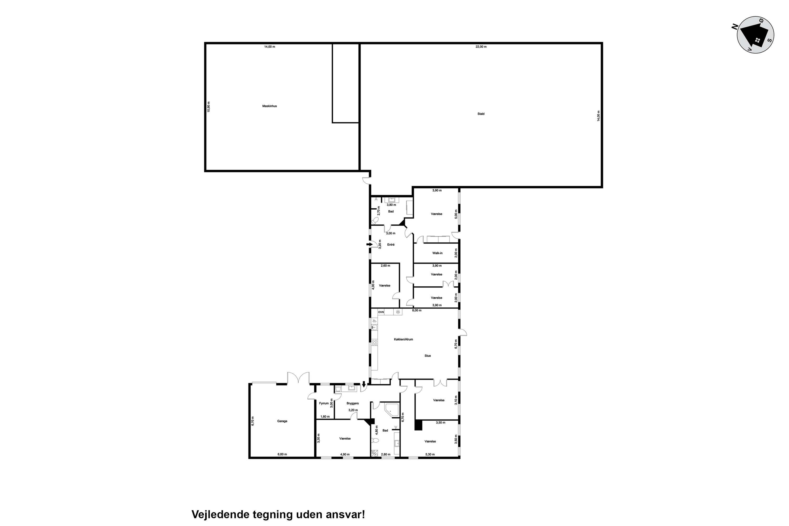Plantegninger billede af Fogderup Bygade 19, 6372 Bylderup-Bov