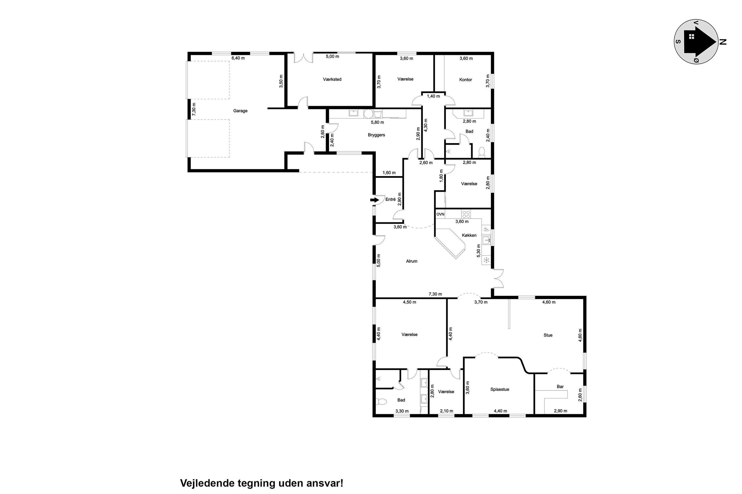 Plantegninger billede af Ahornvej 20, Abild, 6270 Tønder