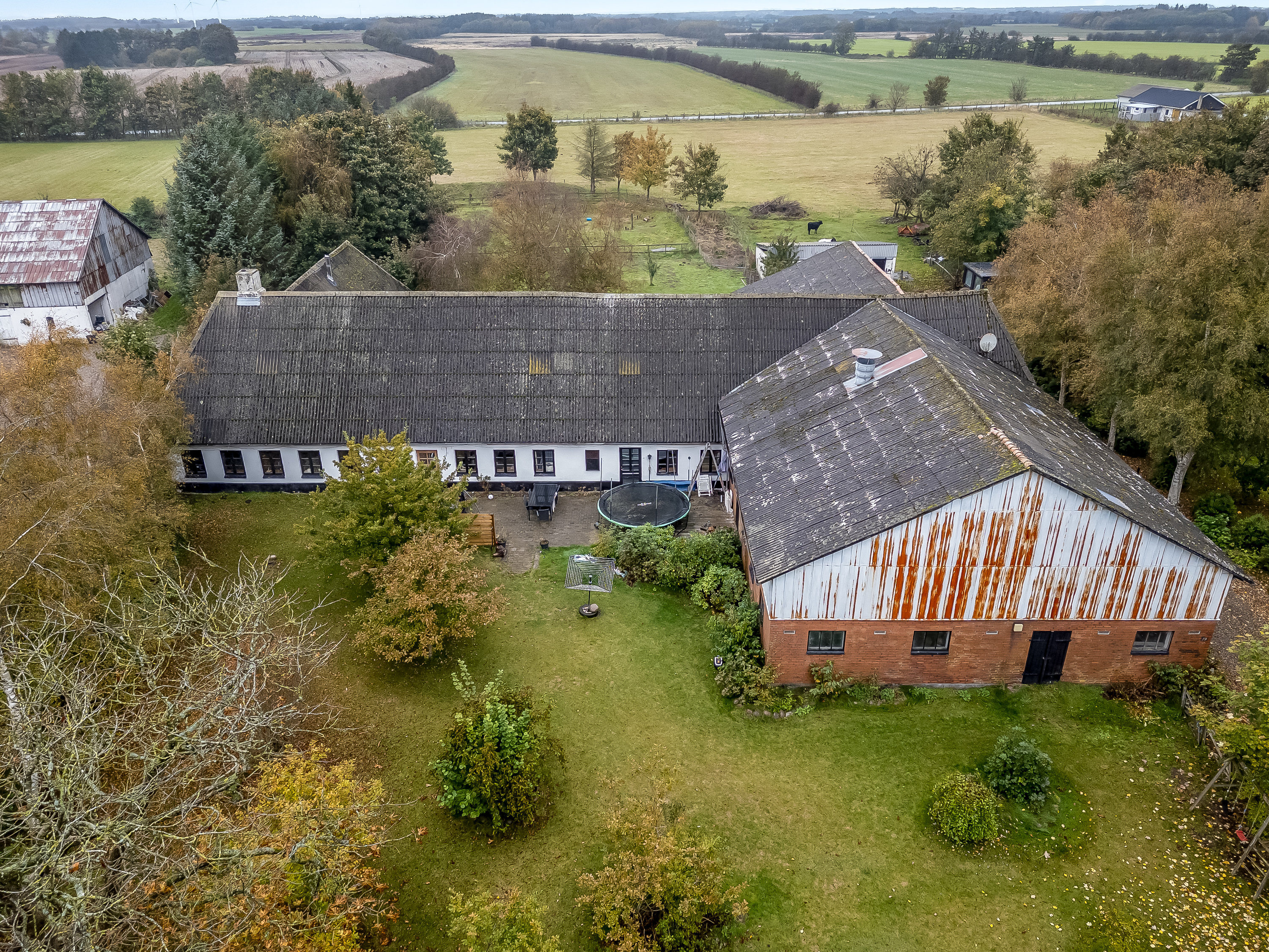 Fremhævet luftfoto billede i fuldskærmstilstand. Billede af Fogderup Bygade 19, 6372 Bylderup-Bov