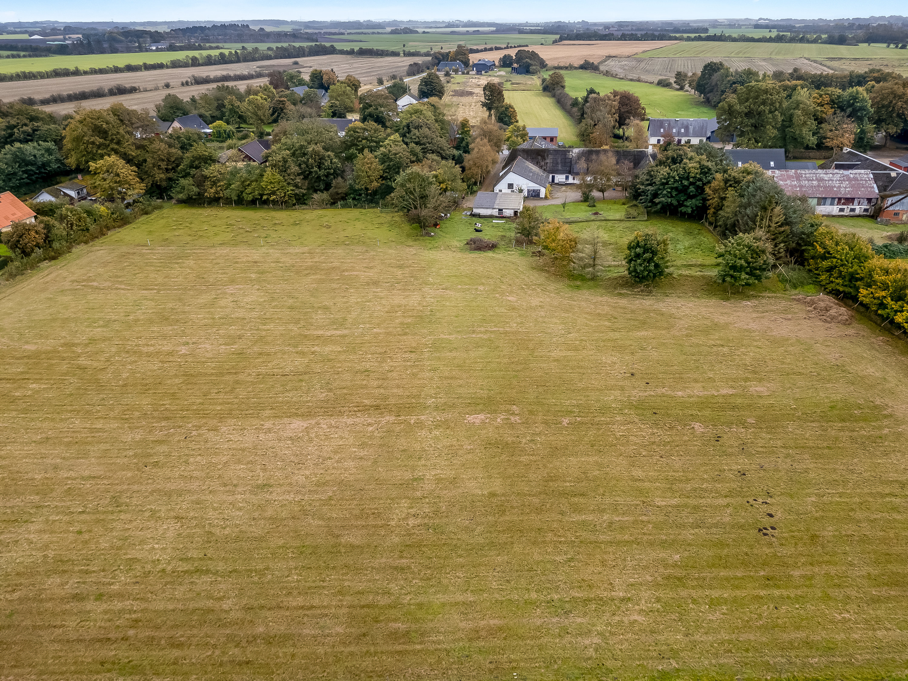Fremhævet luftfoto billede i fuldskærmstilstand. Billede af Fogderup Bygade 19, 6372 Bylderup-Bov