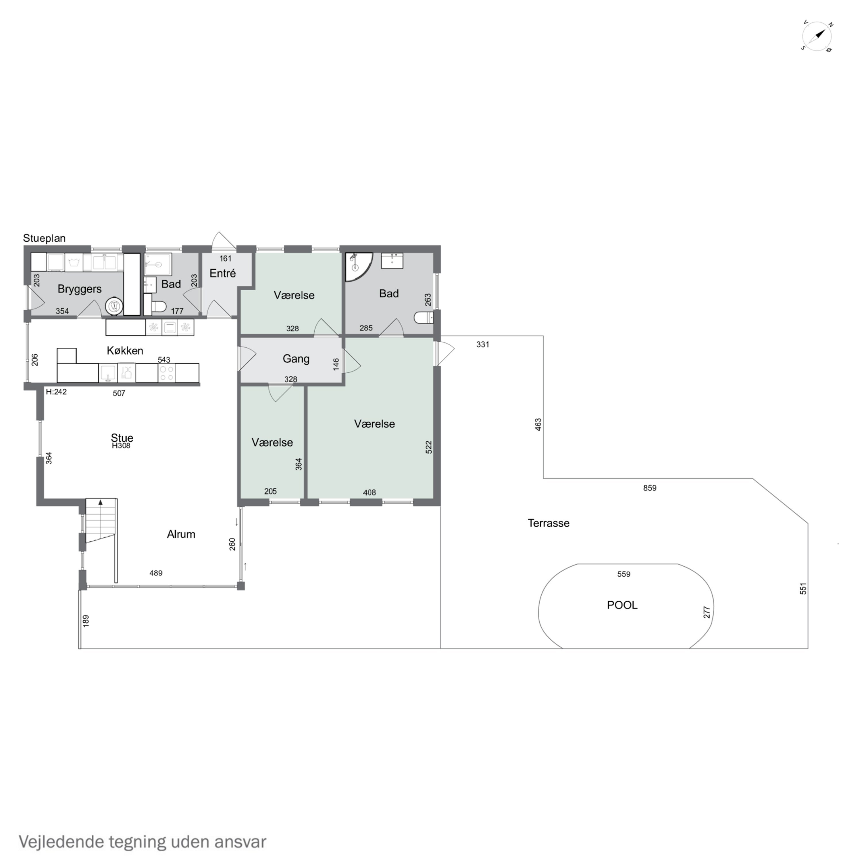 Plantegninger billede af Nymarksvej 22, 2650 Hvidovre