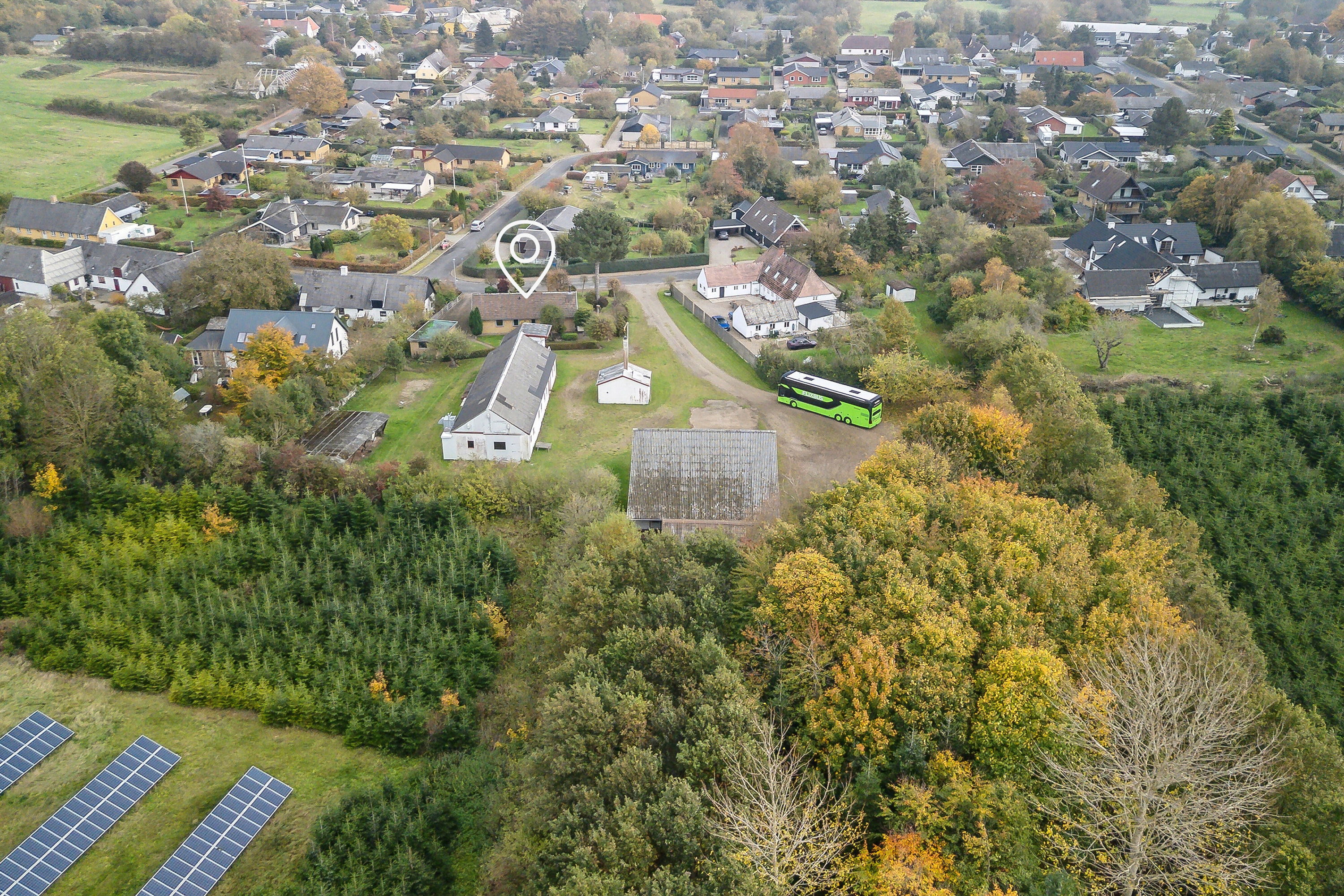 Fremhævet set fra haven billede i fuldskærmstilstand. Billede af Grønnegade 21+23, Ulbølle, 5762 Vester Skerninge