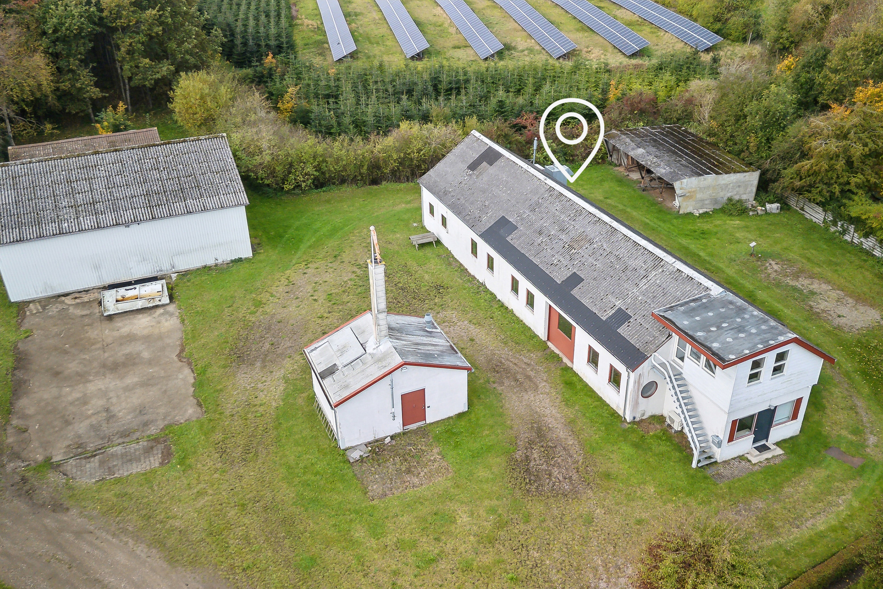 Fremhævet set fra haven billede i fuldskærmstilstand. Billede af Grønnegade 21+23, Ulbølle, 5762 Vester Skerninge