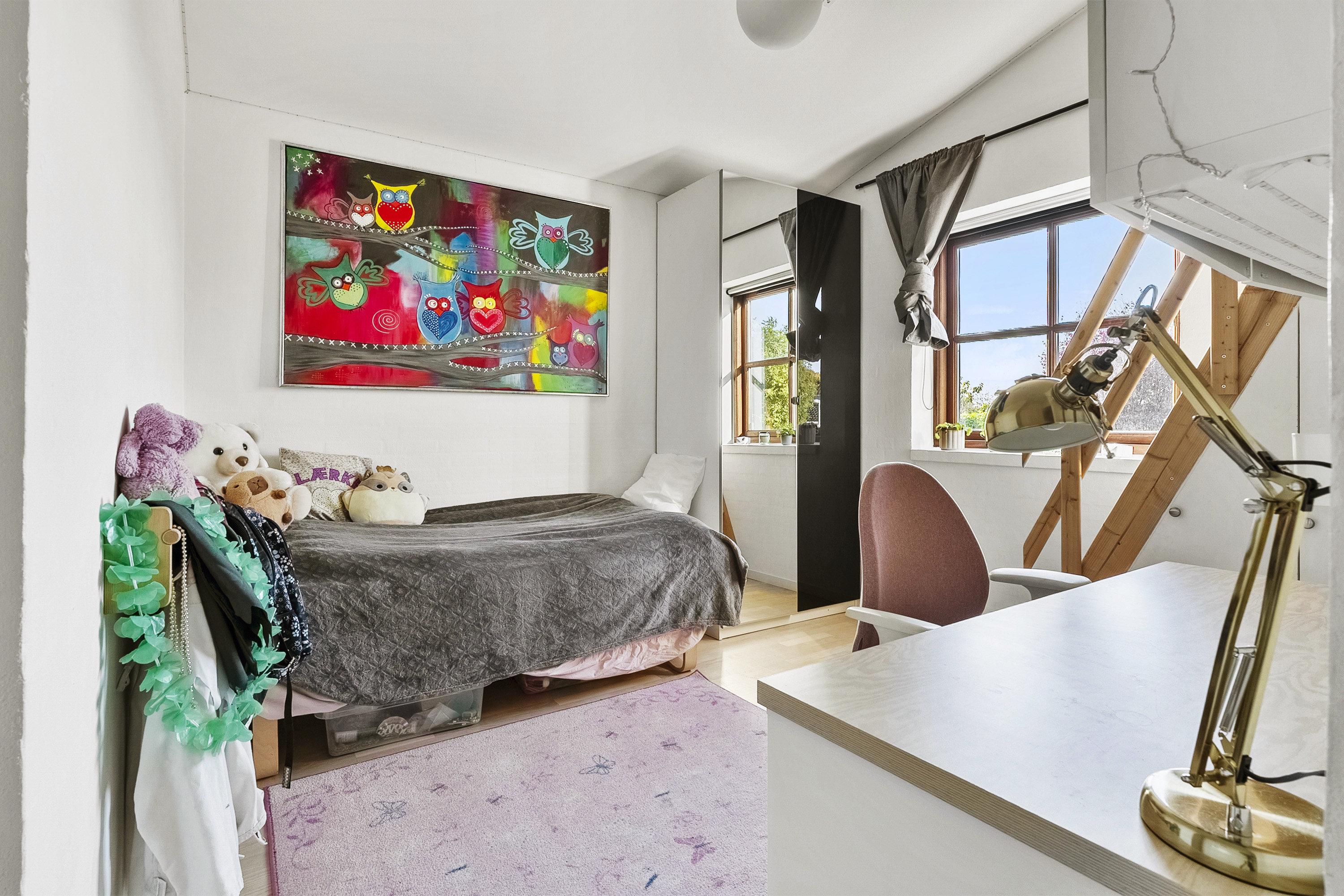 Fremhævet soveværelse billede i fuldskærmstilstand. Billede af Byvangen 96, 8700 Horsens