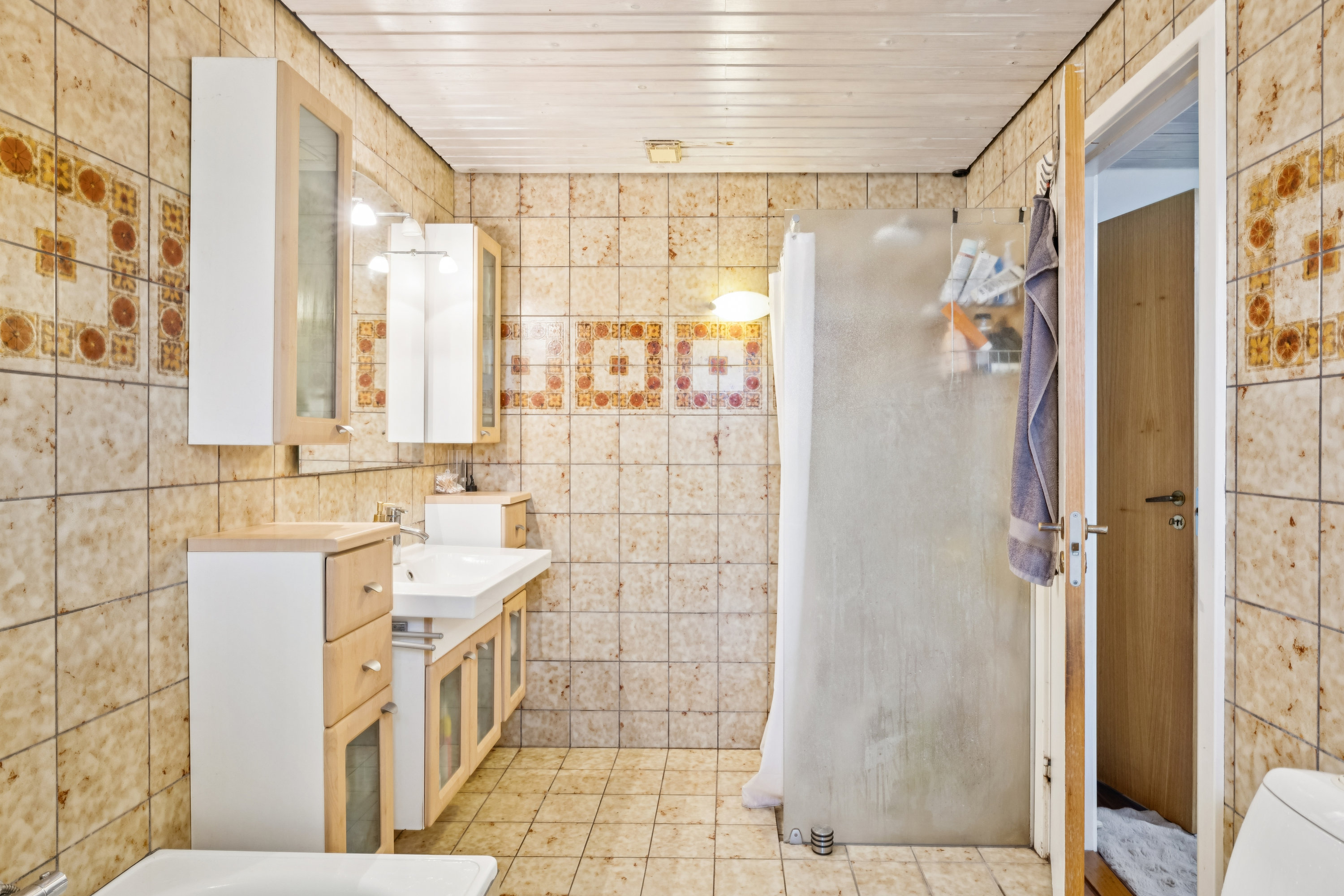 Fremhævet badeværelse billede i fuldskærmstilstand. Billede af Grødehøjvænget 20, Feldballe, 8410 Rønde