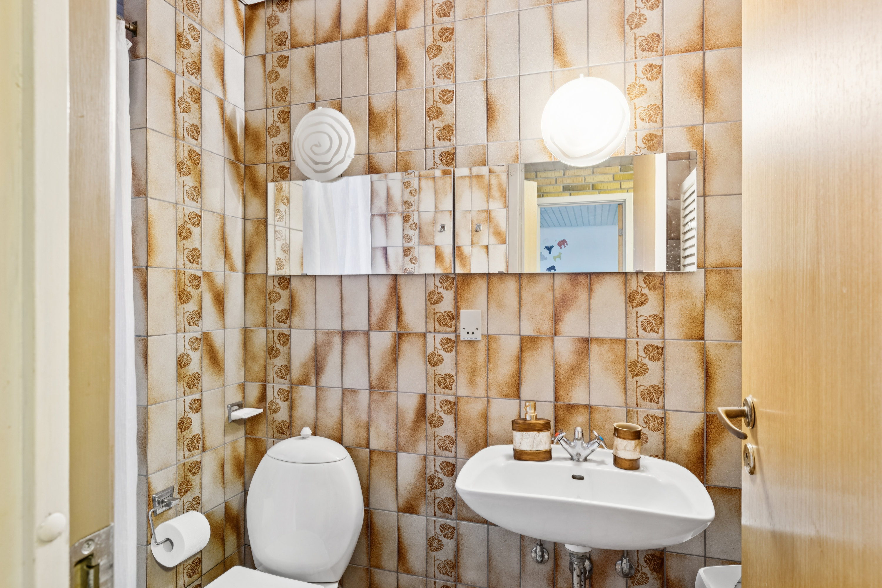 Fremhævet badeværelse billede i fuldskærmstilstand. Billede af Grødehøjvænget 20, Feldballe, 8410 Rønde