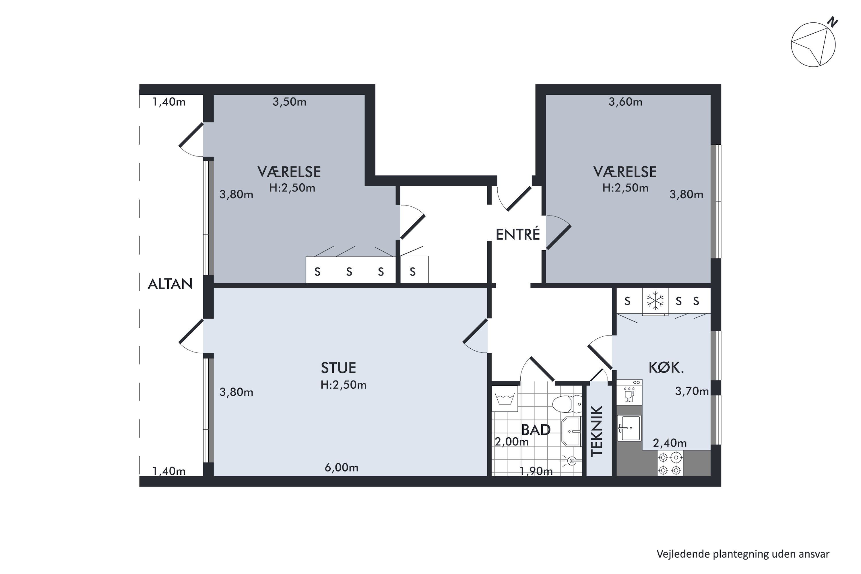 Plantegninger billede af Gammelgårds Alle 35, st.. th., 2665 Vallensbæk Strand