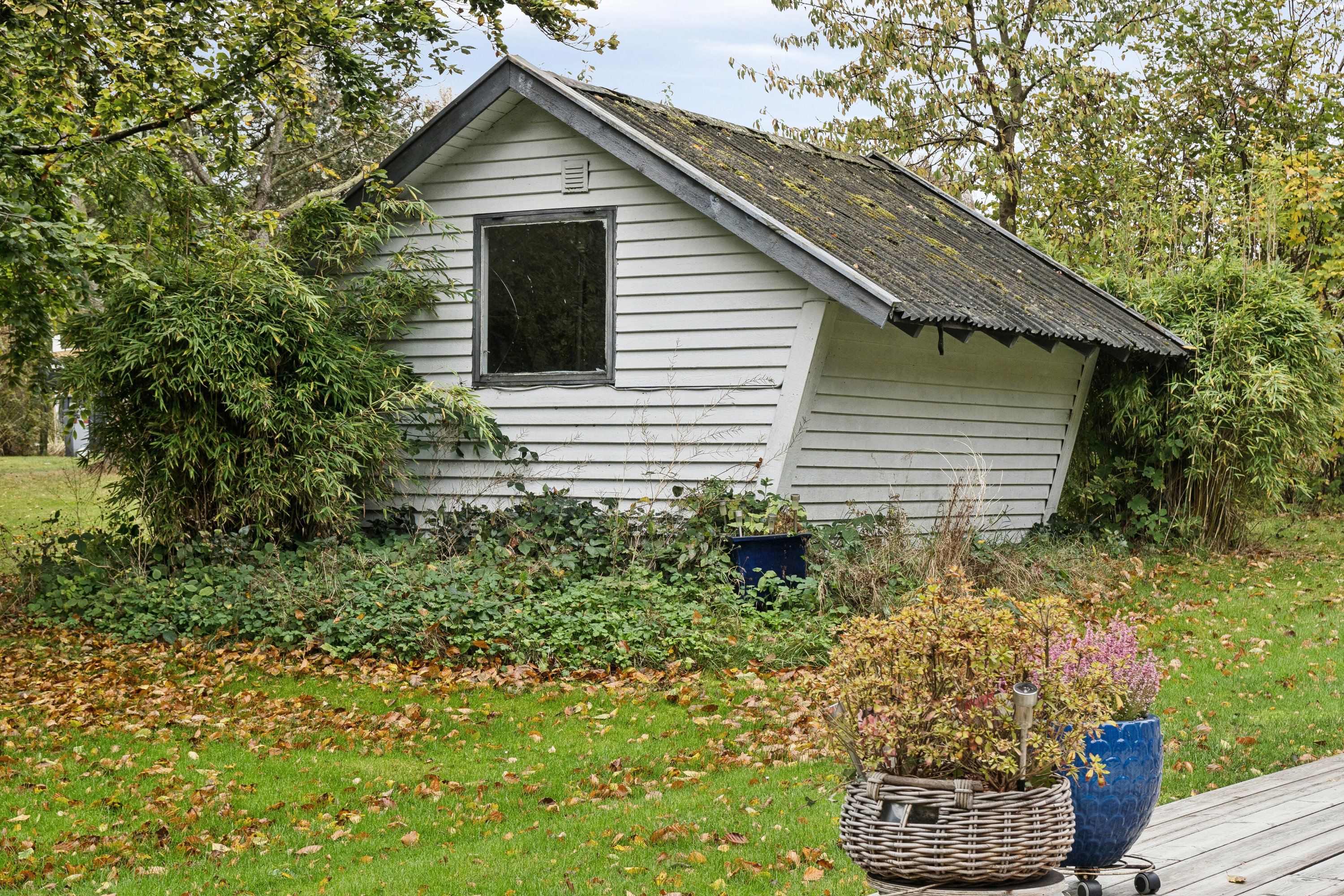 Fremhævet set fra haven billede i fuldskærmstilstand. Billede af Drosselholmvej 11, Nygård, 4500 Nykøbing Sj