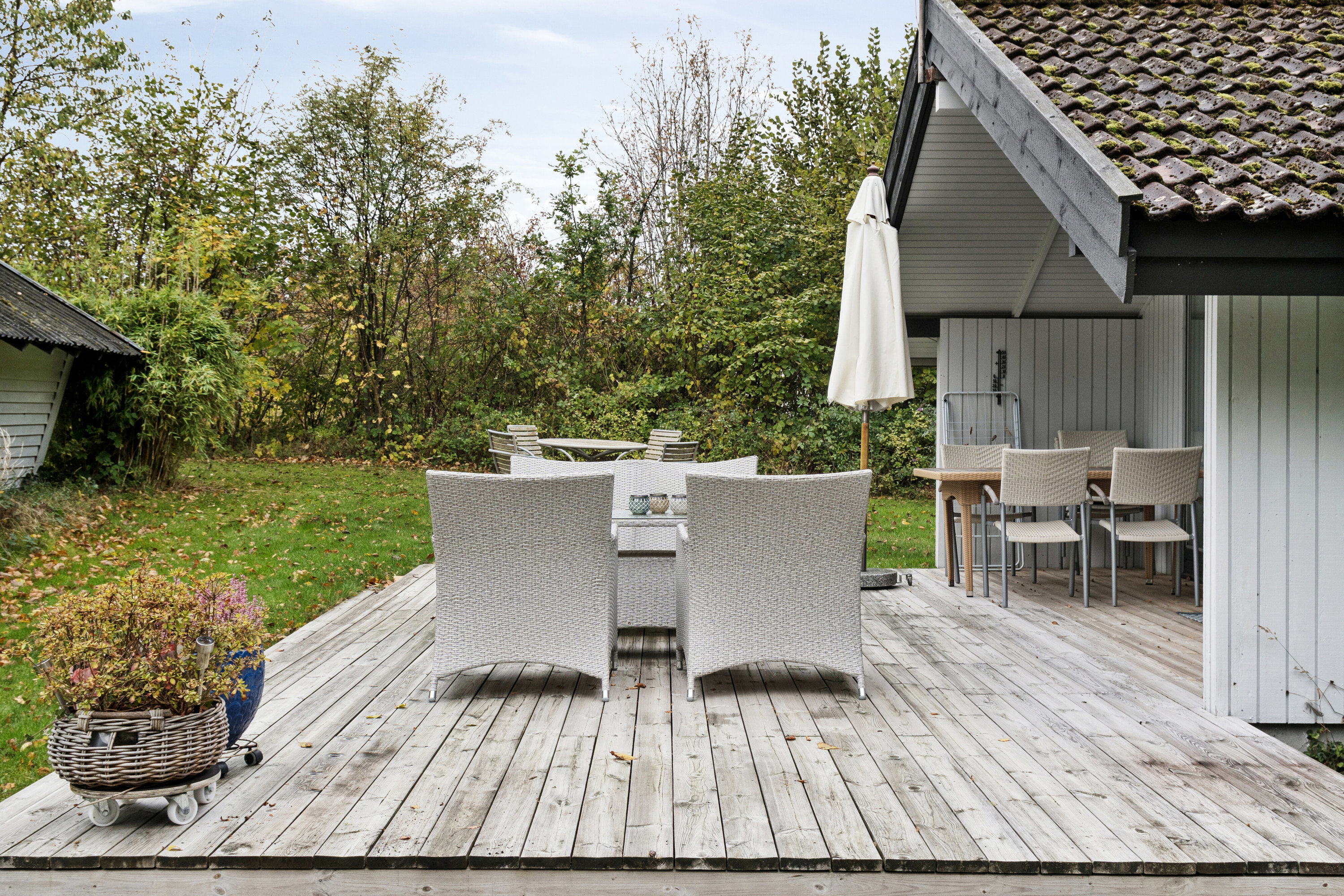 Fremhævet terrasse billede i fuldskærmstilstand. Billede af Drosselholmvej 11, Nygård, 4500 Nykøbing Sj