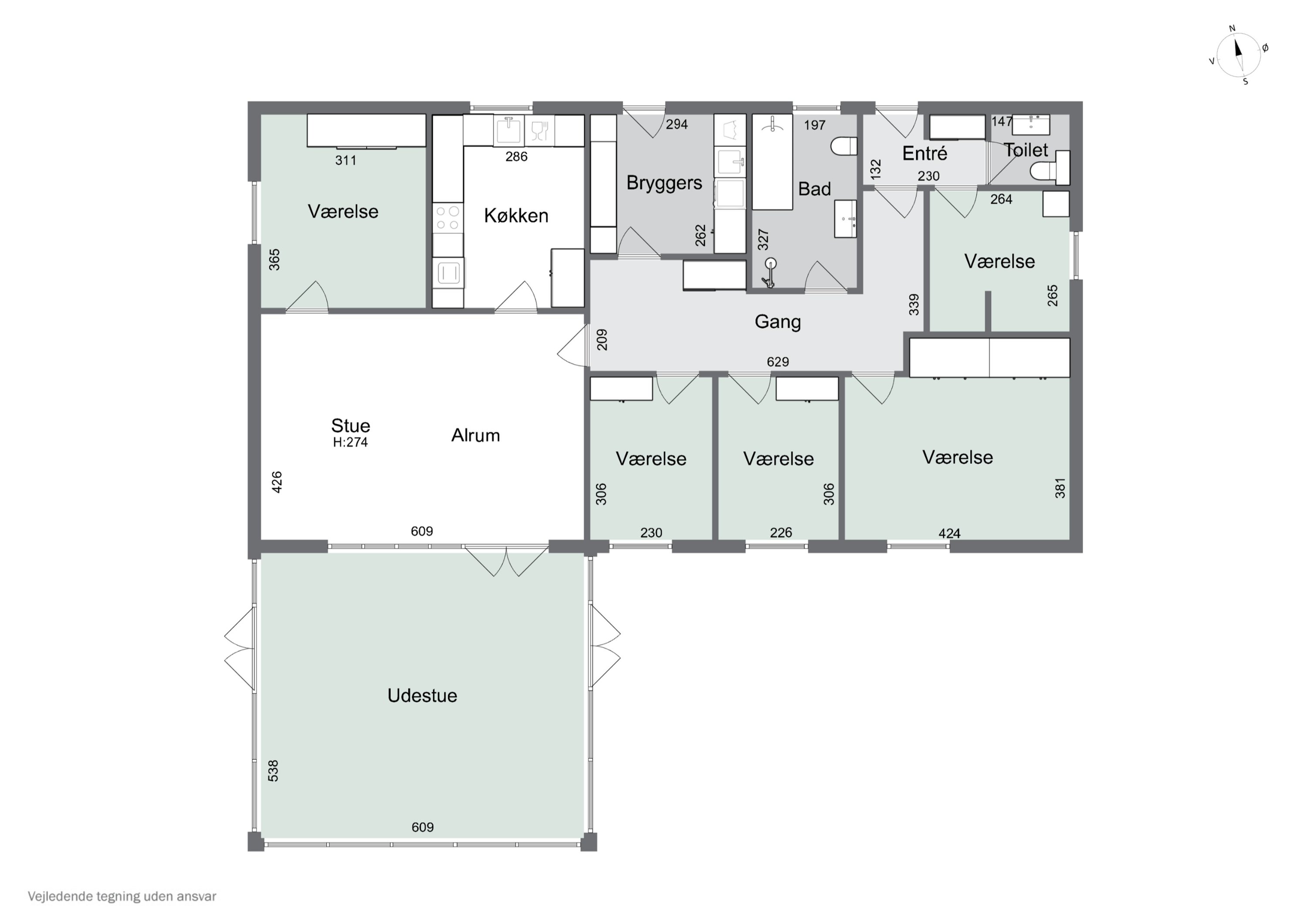 Plantegninger billede af Væbnervænget 6, 4400 Kalundborg