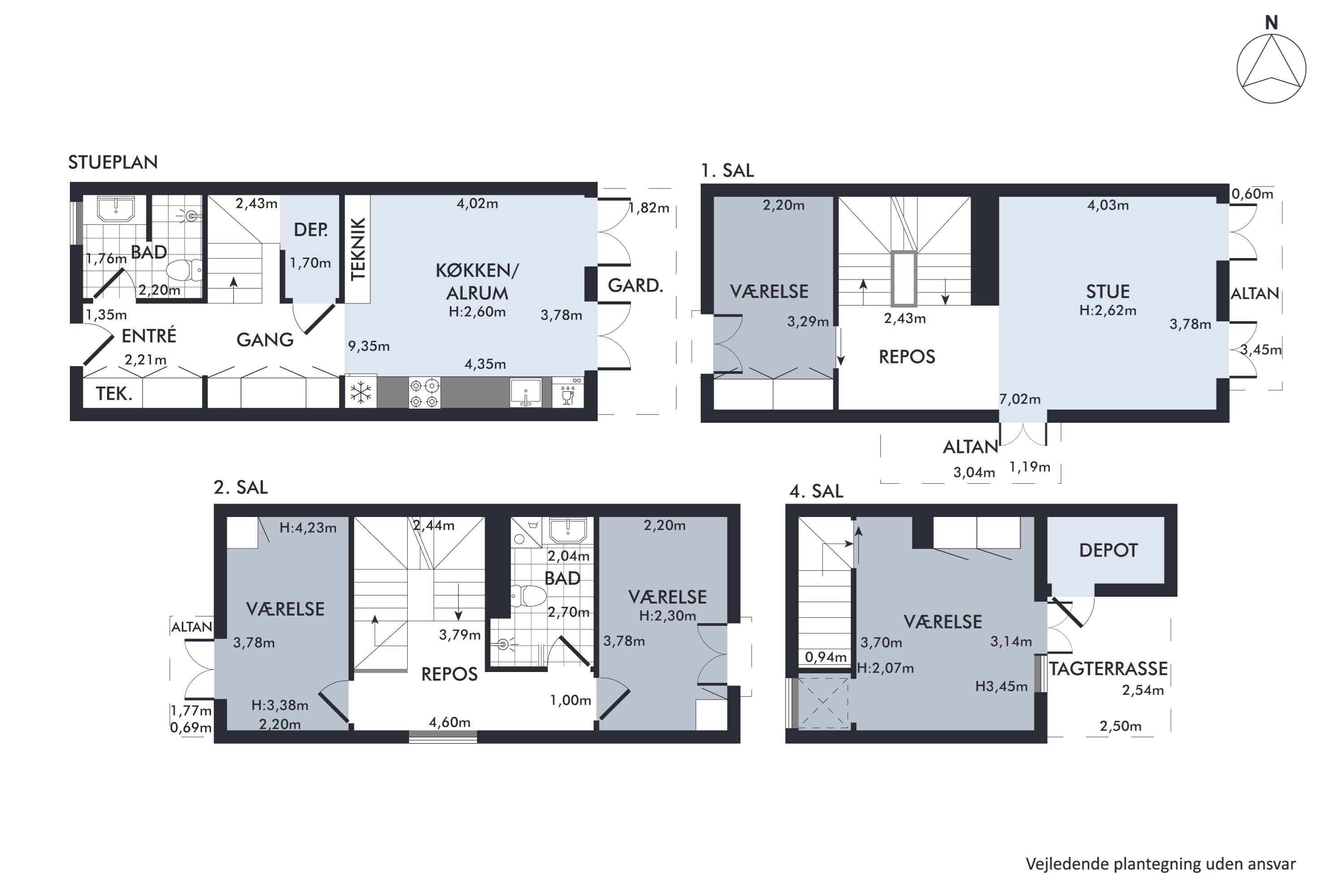 Plantegninger billede af Porcelænshaven 3F, 2000 Frederiksberg
