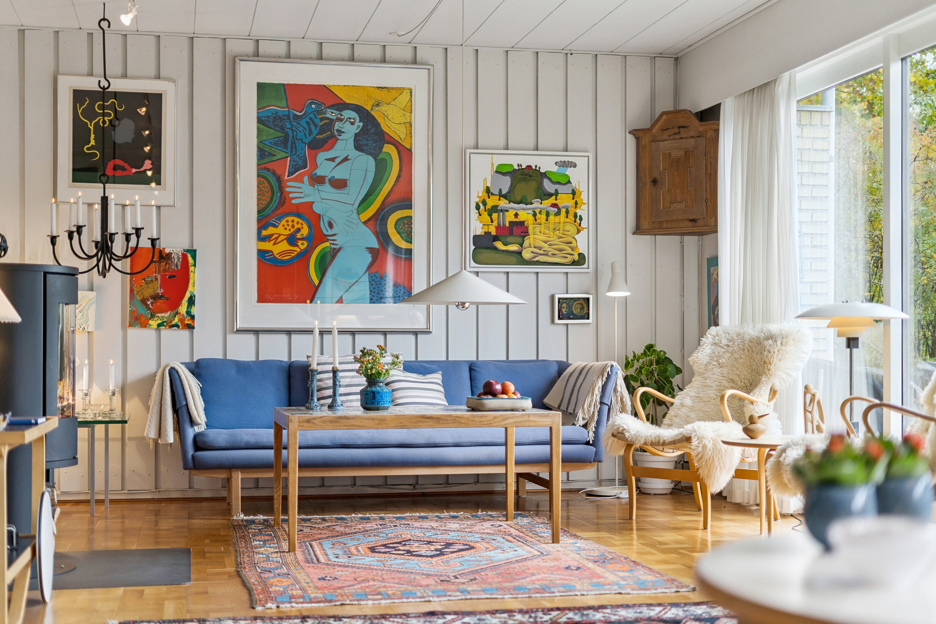 Fremhævet stue billede i fuldskærmstilstand. Billede af Skomagerkrogen 18, Himmelev, 4000 Roskilde