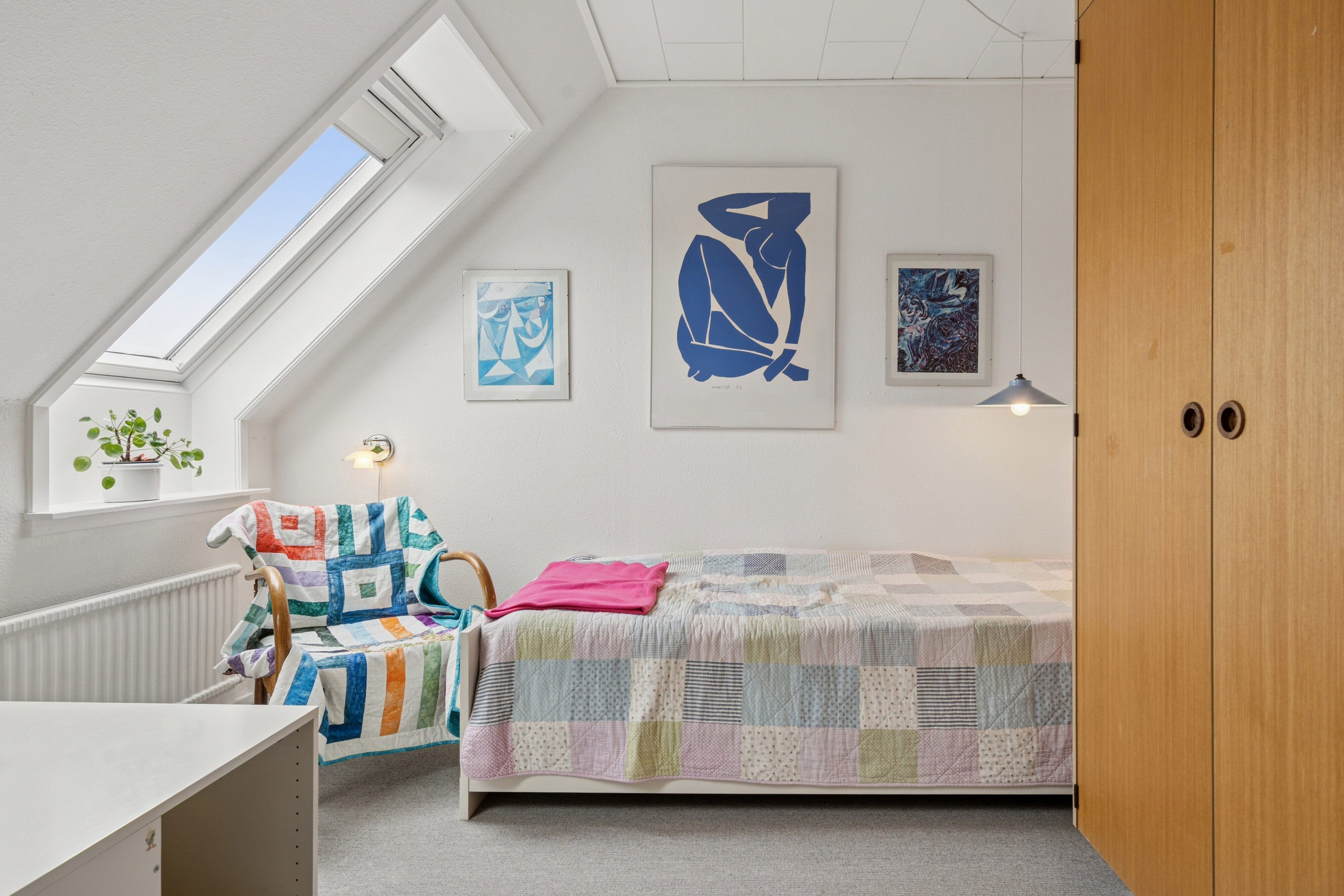 Fremhævet soveværelse billede i fuldskærmstilstand. Billede af Skomagerkrogen 18, Himmelev, 4000 Roskilde