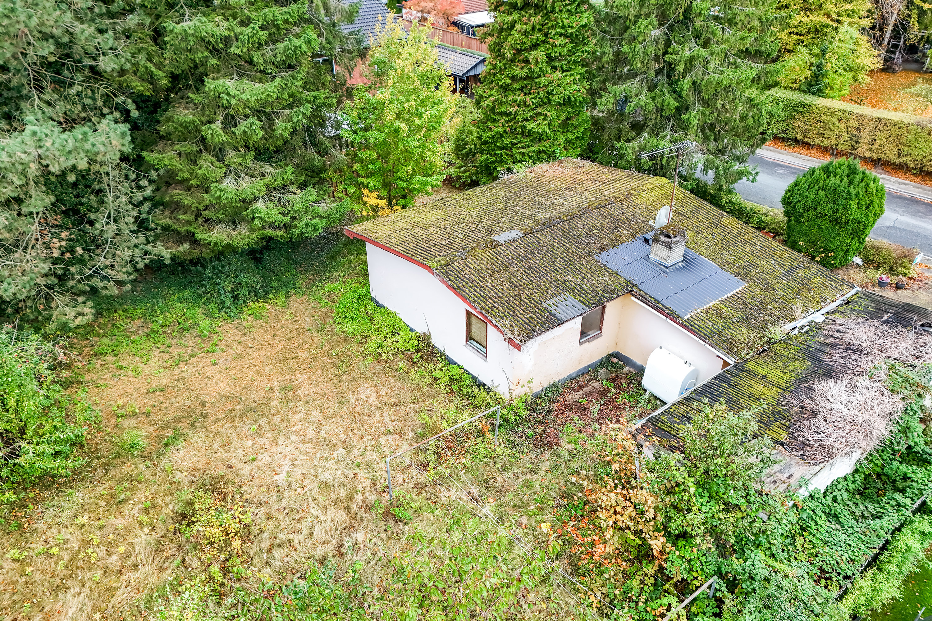 Villa: Set fra oven på Jægertoften 2B, 2740 Skovlunde