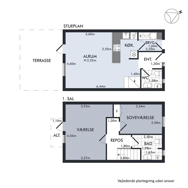 Plantegninger billede af Vesterparken 57, 8660 Skanderborg