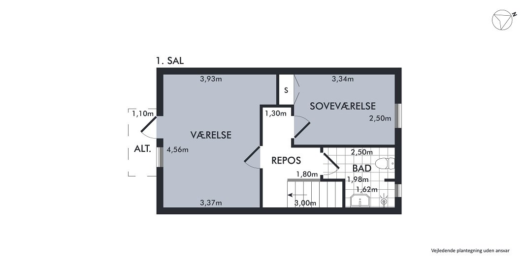 Plantegninger billede af Vesterparken 57, 8660 Skanderborg