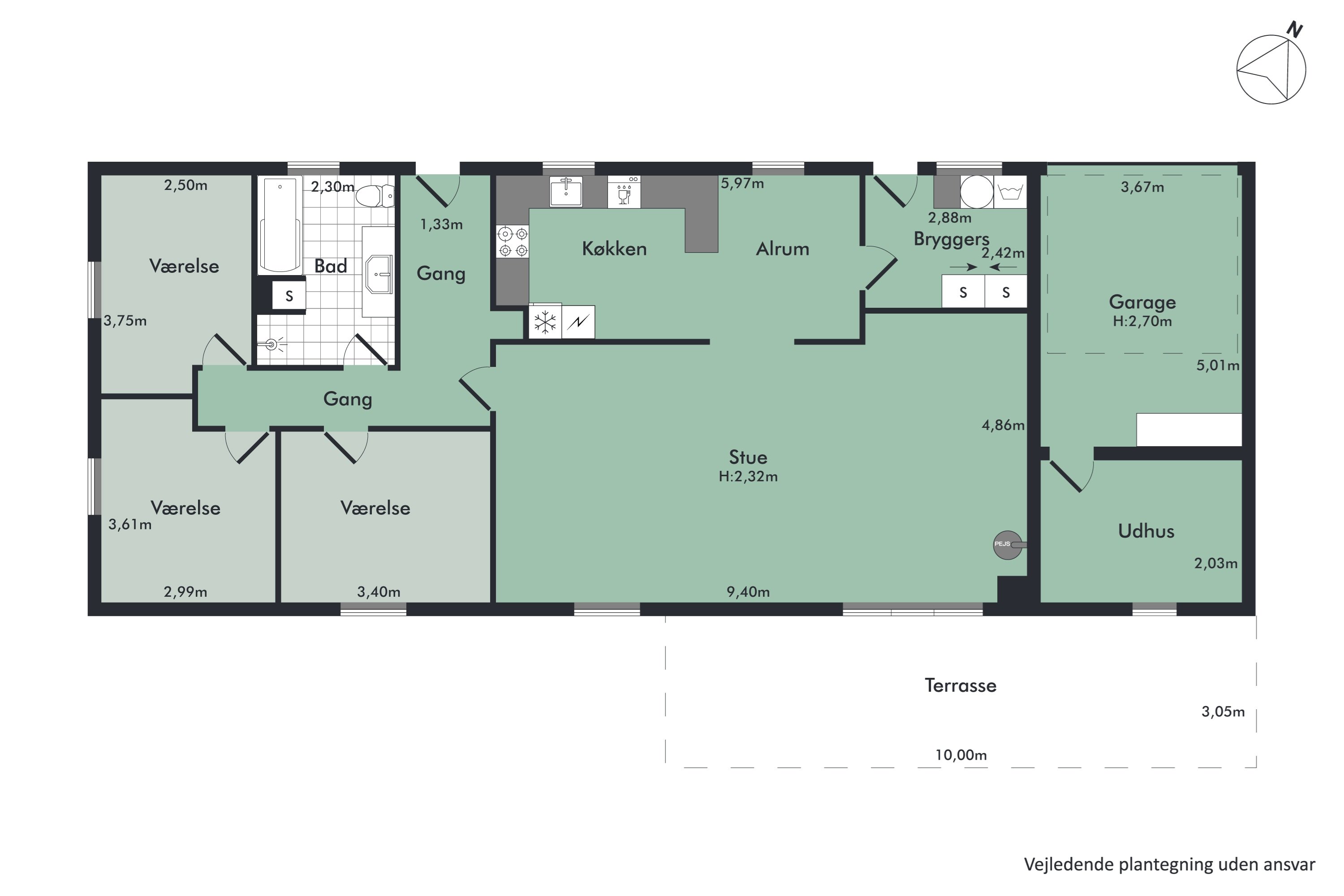 Plantegninger billede af Fuglevænget 41, Klejtrup, 9500 Hobro