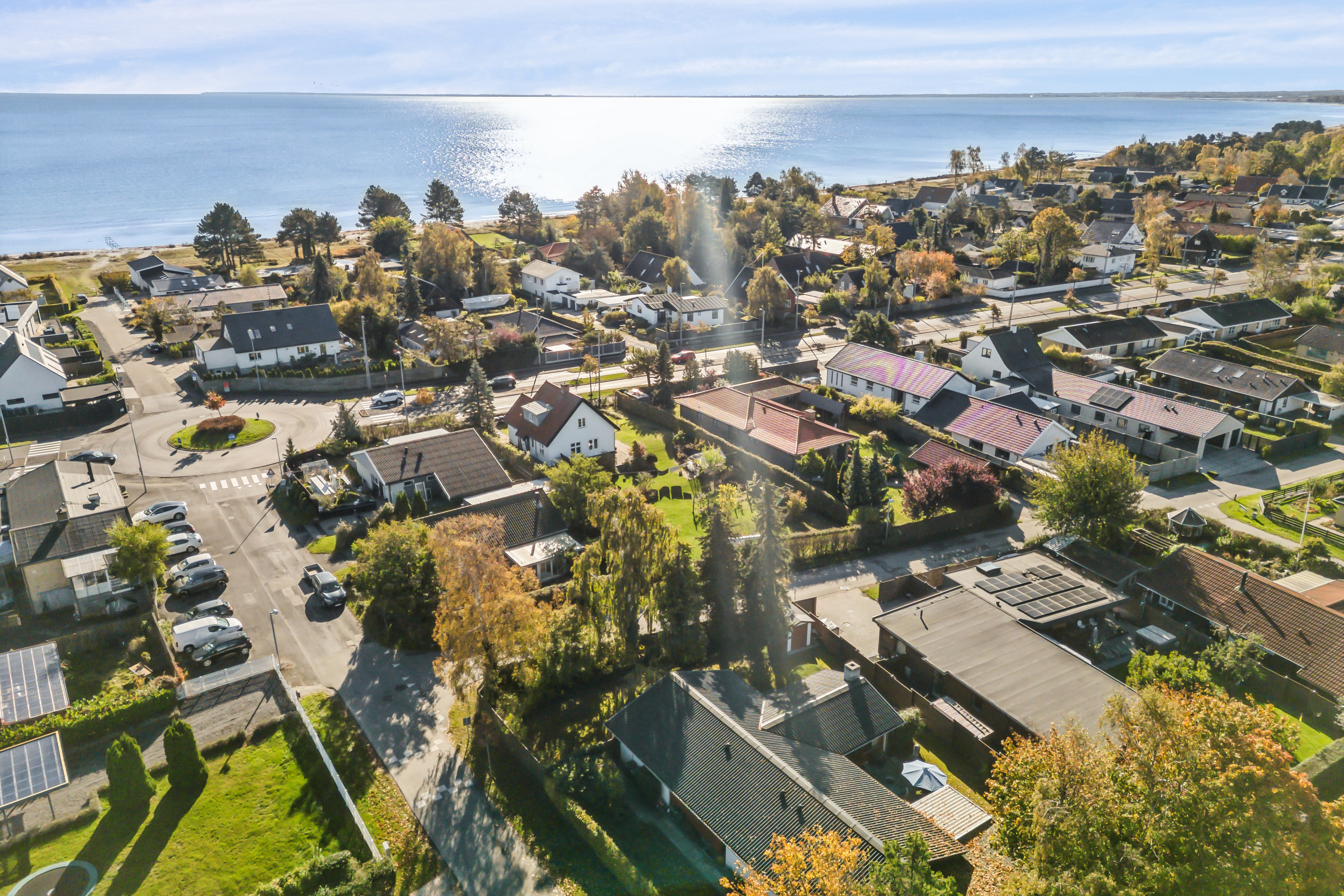 Fremhævet luftfoto billede i fuldskærmstilstand. Billede af Strandgårdsvej 5, 2690 Karlslunde