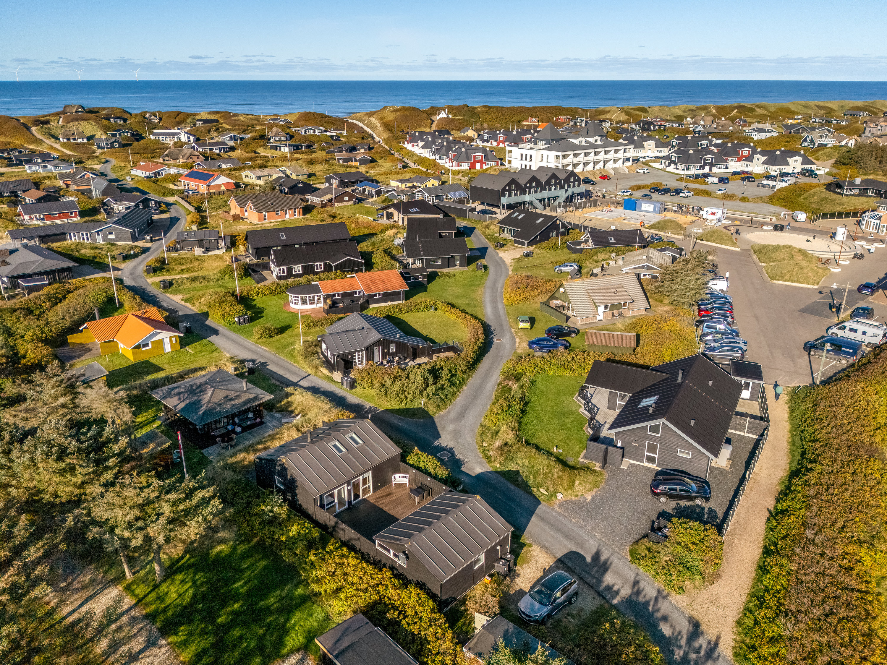 Fremhævet luftfoto billede i fuldskærmstilstand. Billede af Sletten 5, Søndervig, 6950 Ringkøbing