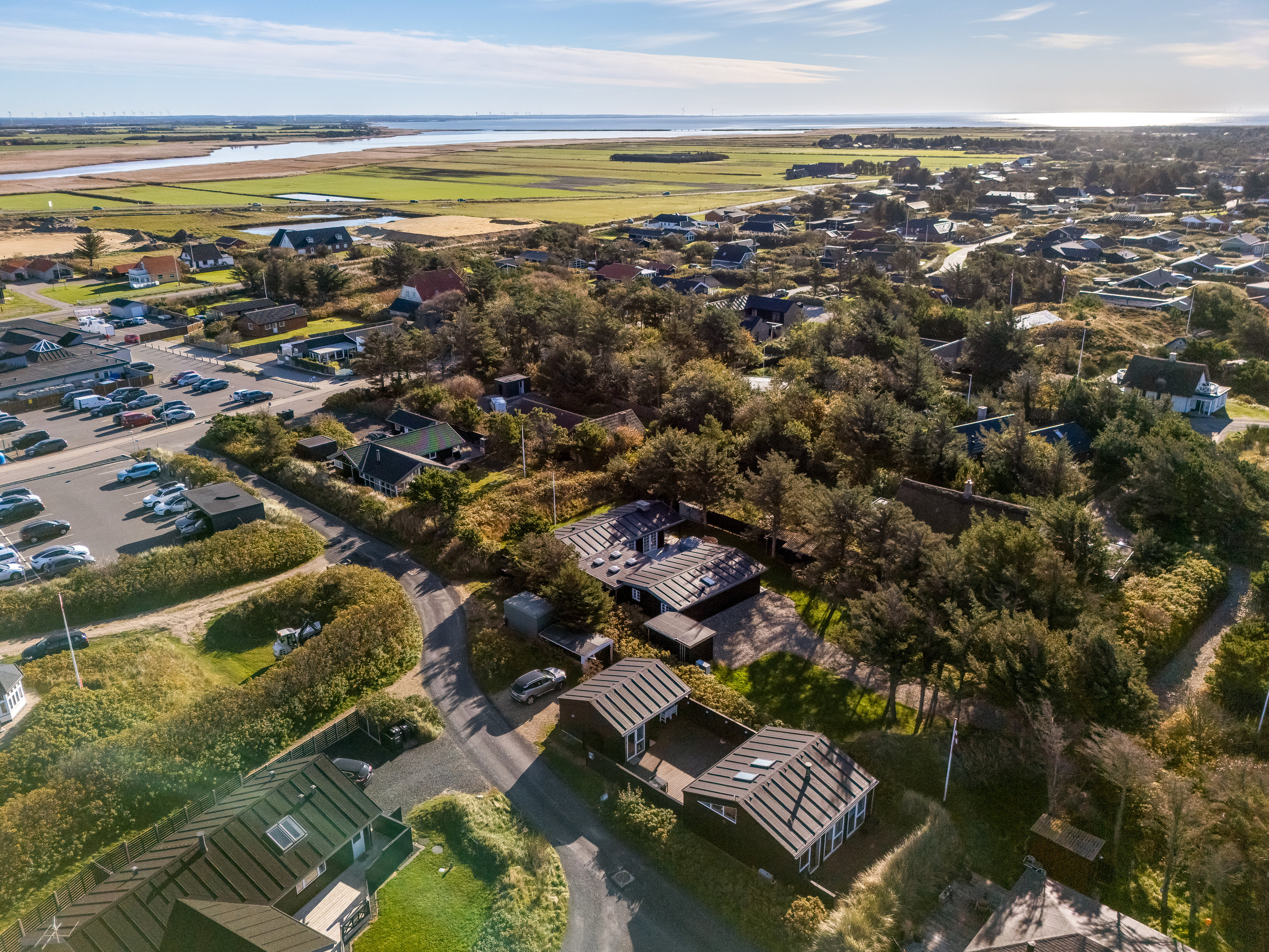 Fremhævet luftfoto billede i fuldskærmstilstand. Billede af Sletten 5, Søndervig, 6950 Ringkøbing