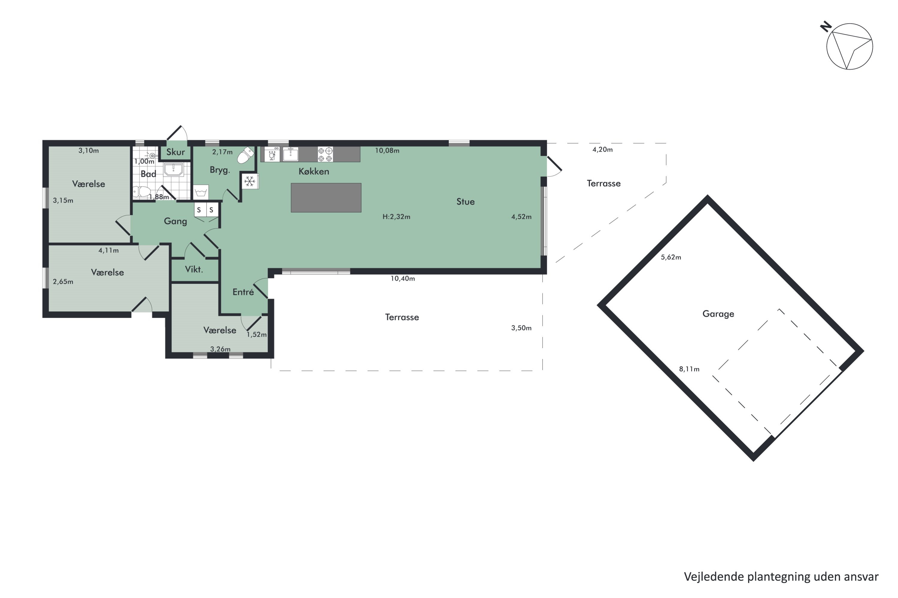 Plantegninger billede af Fasanvej 9, 9370 Hals