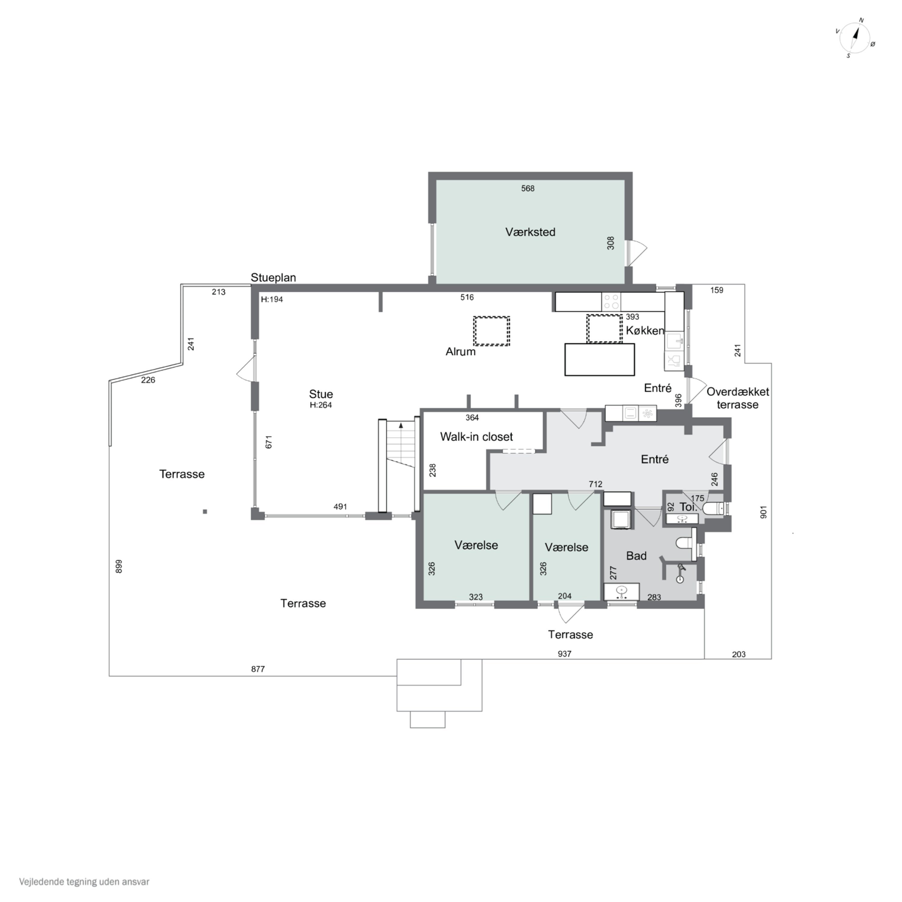 Plantegninger billede af Spurvebakken 5, Kregme, 3300 Frederiksværk