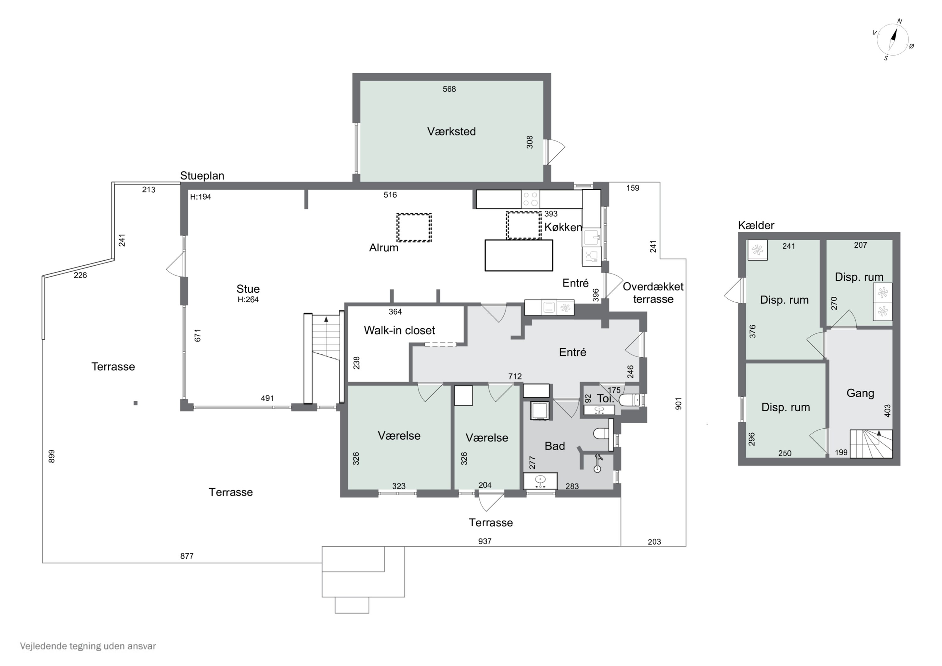 Plantegninger billede af Spurvebakken 5, Kregme, 3300 Frederiksværk