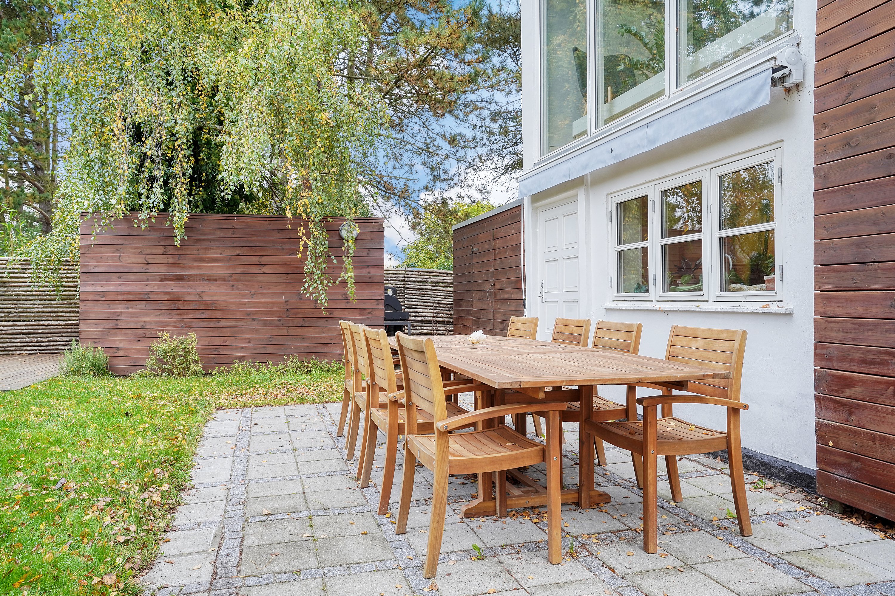 Fremhævet terrasse billede i fuldskærmstilstand. Billede af Høje Lønholt 12A, Lønholt, 3480 Fredensborg