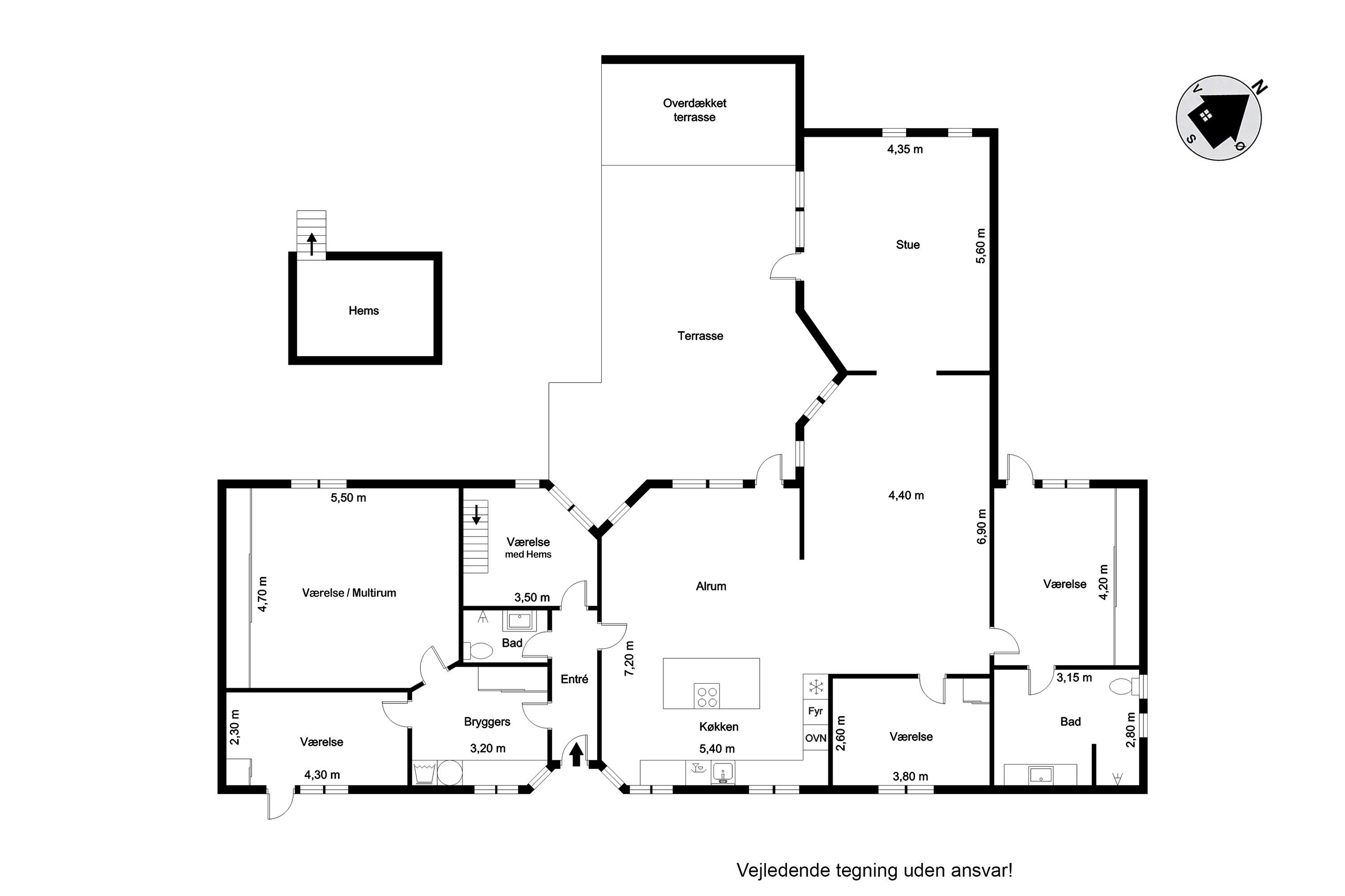 Plantegninger billede af Højvangen 8, 6950 Ringkøbing