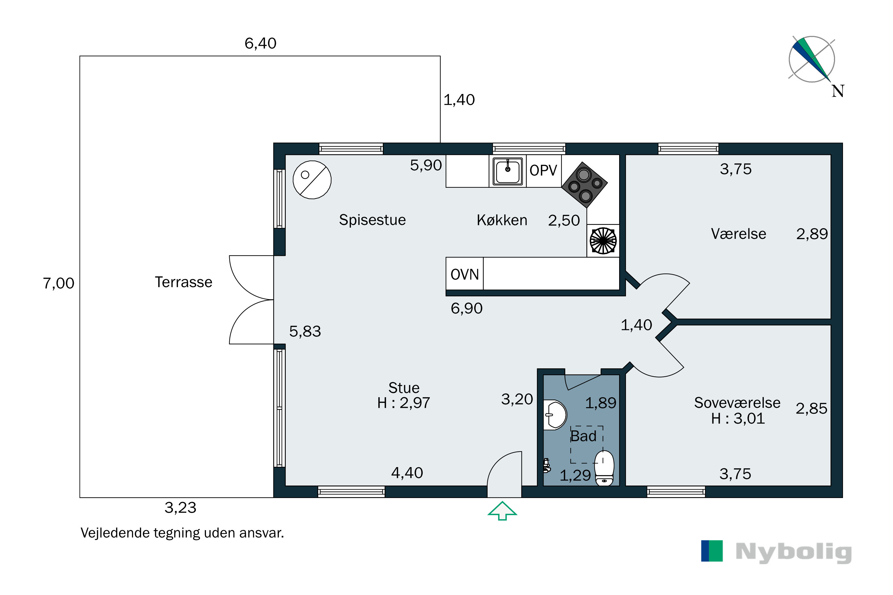 Plantegninger billede af Skarkær 110, Skarrev, 6200 Aabenraa