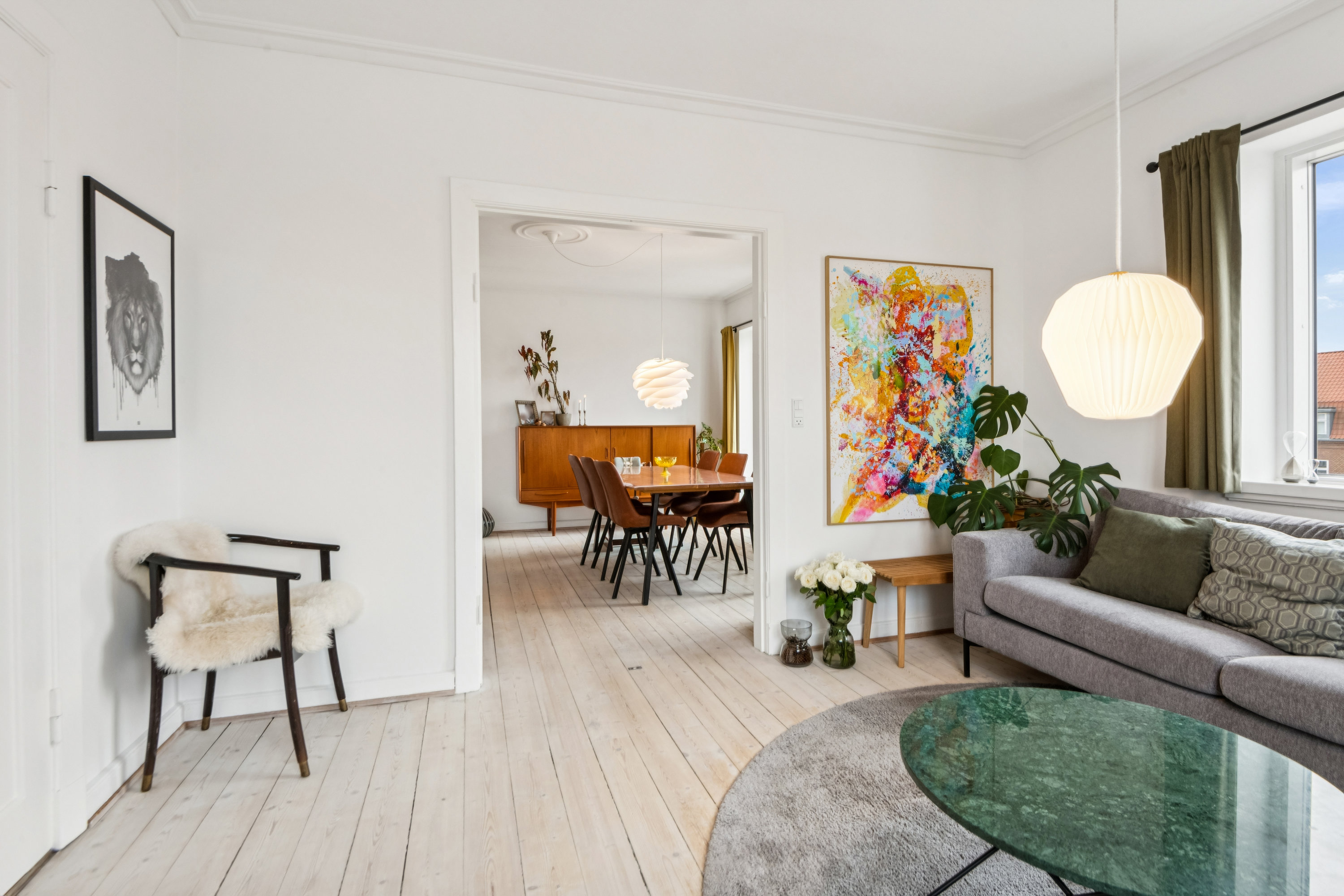 Fremhævet stue billede i fuldskærmstilstand. Billede af Sønderbro 15, 4. tv., 9000 Aalborg