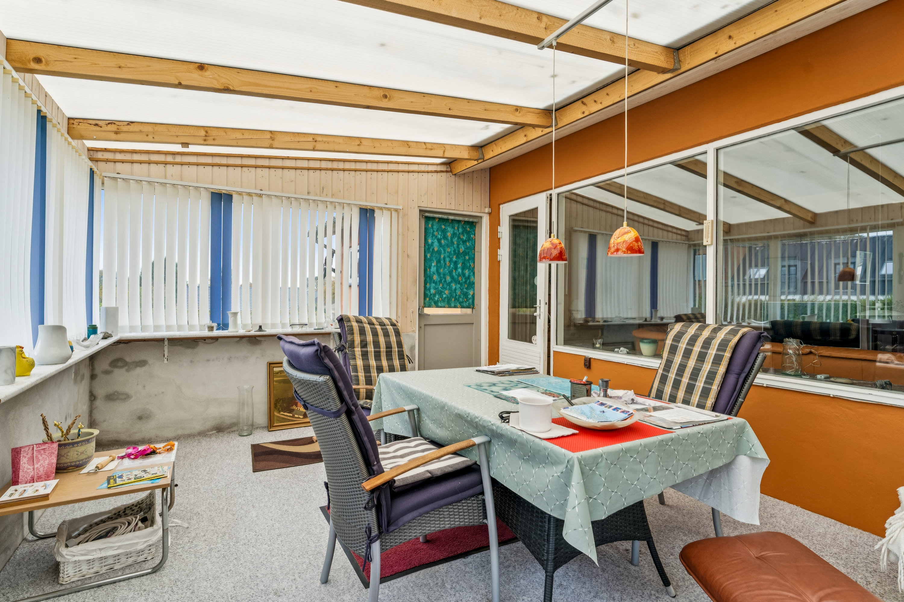 Fremhævet udestue billede i fuldskærmstilstand. Billede af Thyvej 6, 8940 Randers SV